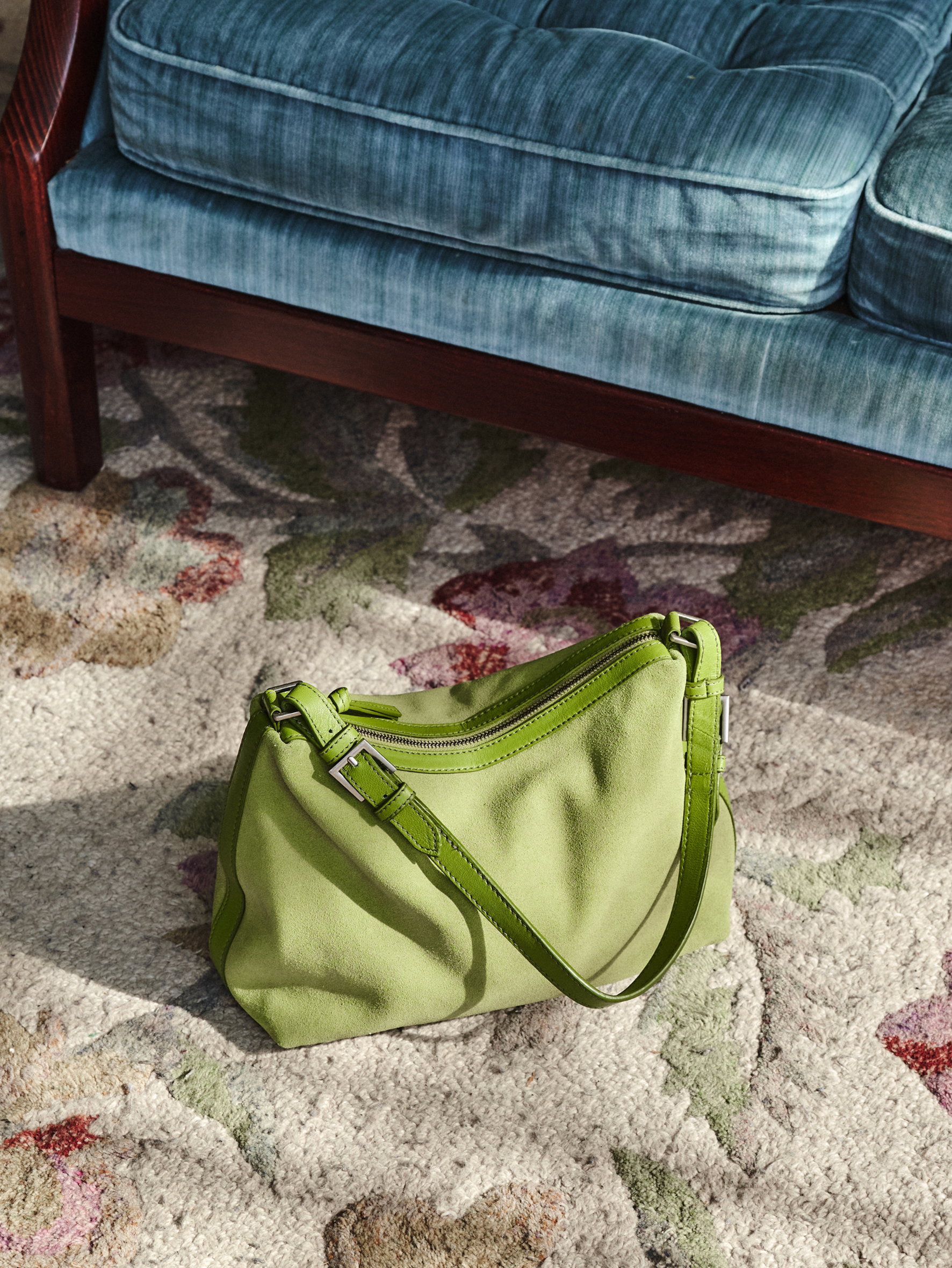 Becksöndergaard, Suede Ginni Medi Bag - Woodbine Green, bags, bags, bags, bags, bags, bags, bags, gifts, gifts, gifts, black week, black week