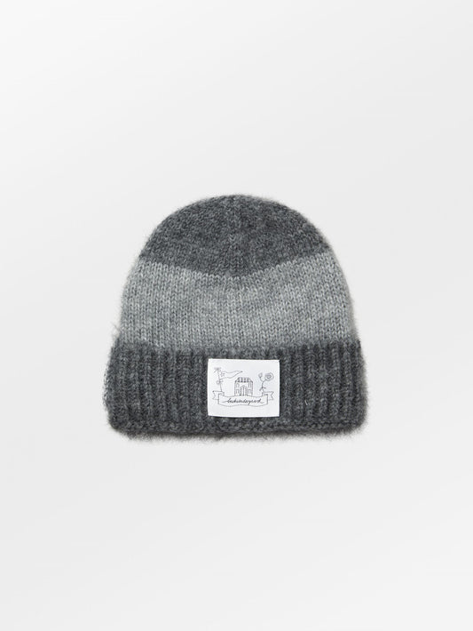 Becksöndergaard, Stripe Beanie - Grey Melange, accessories, accessories, winter accessories, accessories, winter accessories