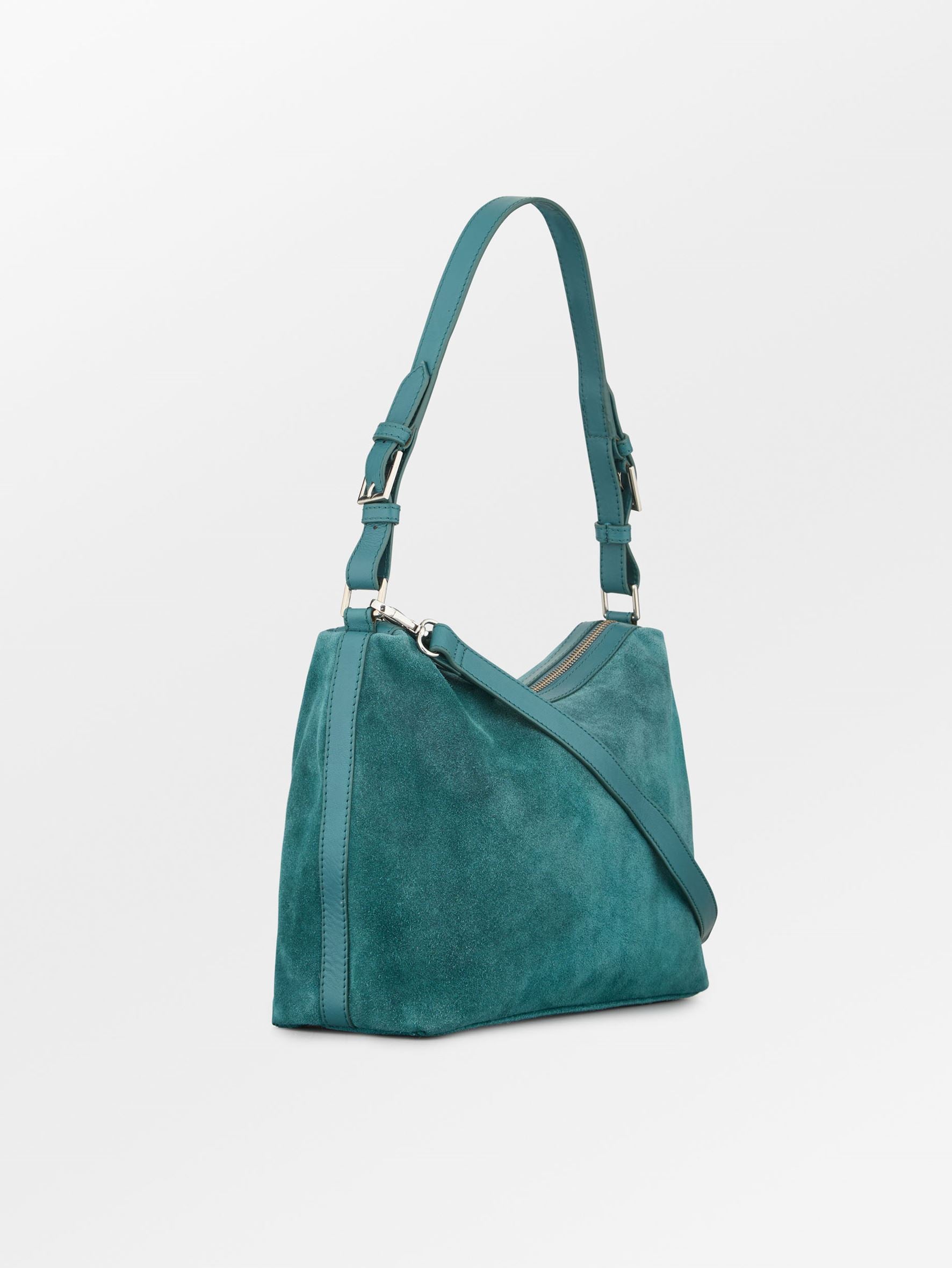 Becksöndergaard, Suede Ginni M Bag - Mediteal Green, bags, bags, bags, bags