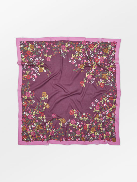 Becksöndergaard, Elyfiora Sico Scarf - Fig Red, scarves, scarves, winter accessories, scarves, winter accessories