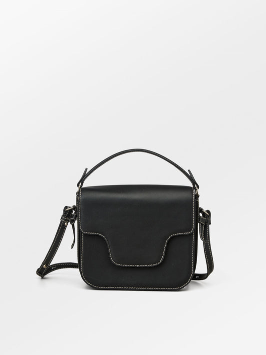 Glossy Iris Læder Crossbody Taske - Sort OneSize Becksöndergaard.dk