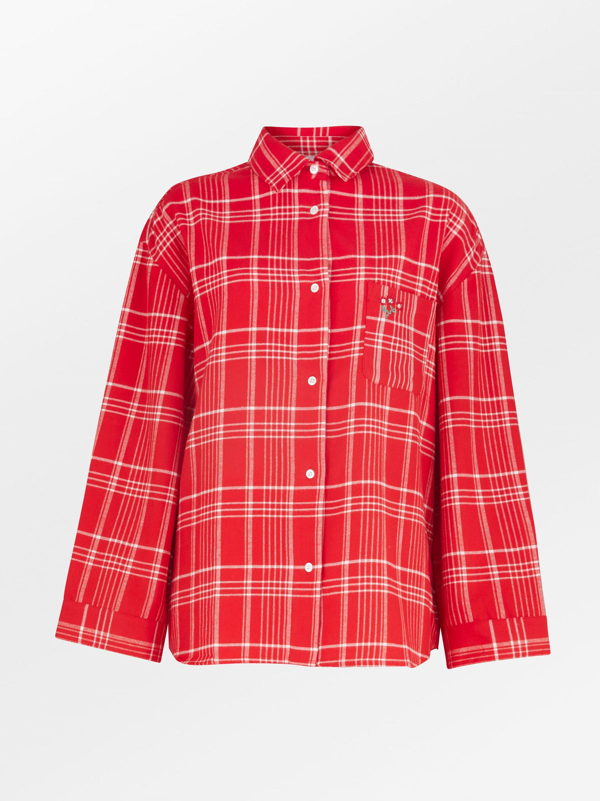 Flannel Grid Pyjamas Shirt Clothing Becksöndergaard.dk
