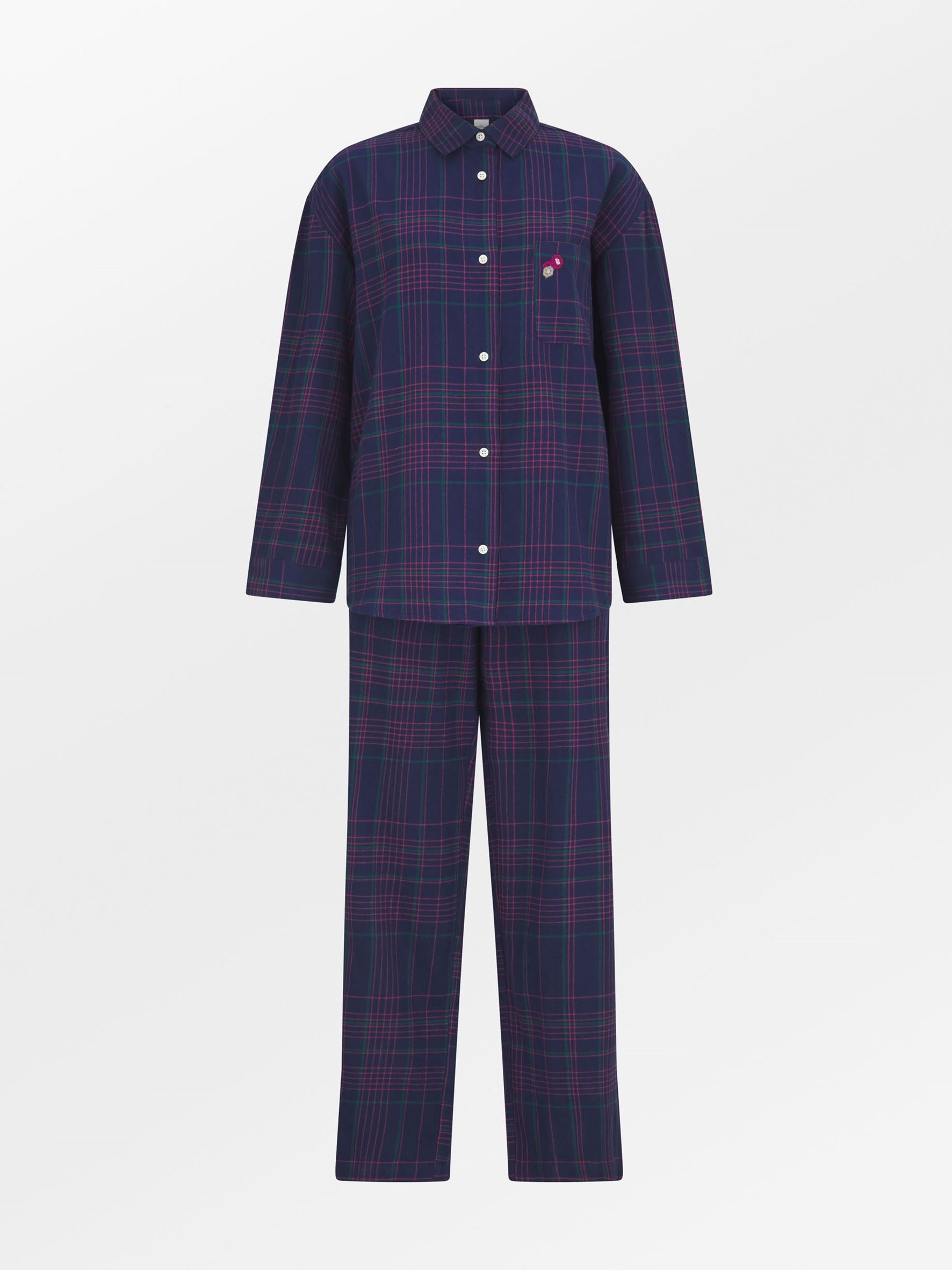 Flannel Gridy Pyjamas Shirt Clothing Becksöndergaard.dk