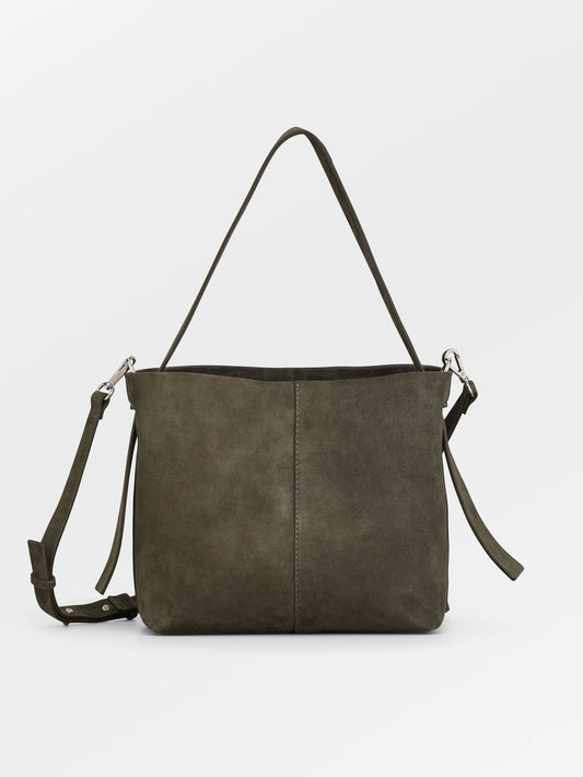 Suede Fraya Small Crossbody Taske - Grøn OneSize Becksöndergaard.dk   