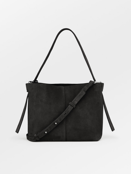 Suede Fraya Small Crossbody Taske - Sort OneSize Becksöndergaard.dk