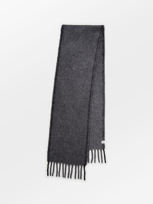 Solid Yuta Scarf - Grey OneSize Becksöndergaard.dk