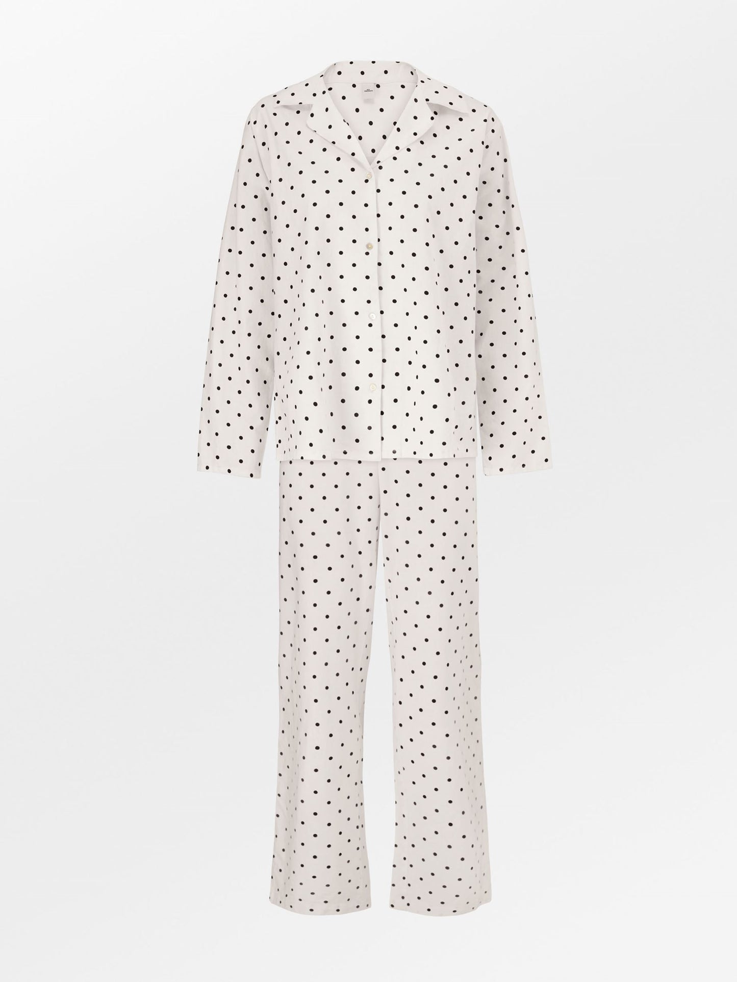 Dot Pyjamas Sæt - Sort Clothing Becksöndergaard.dk