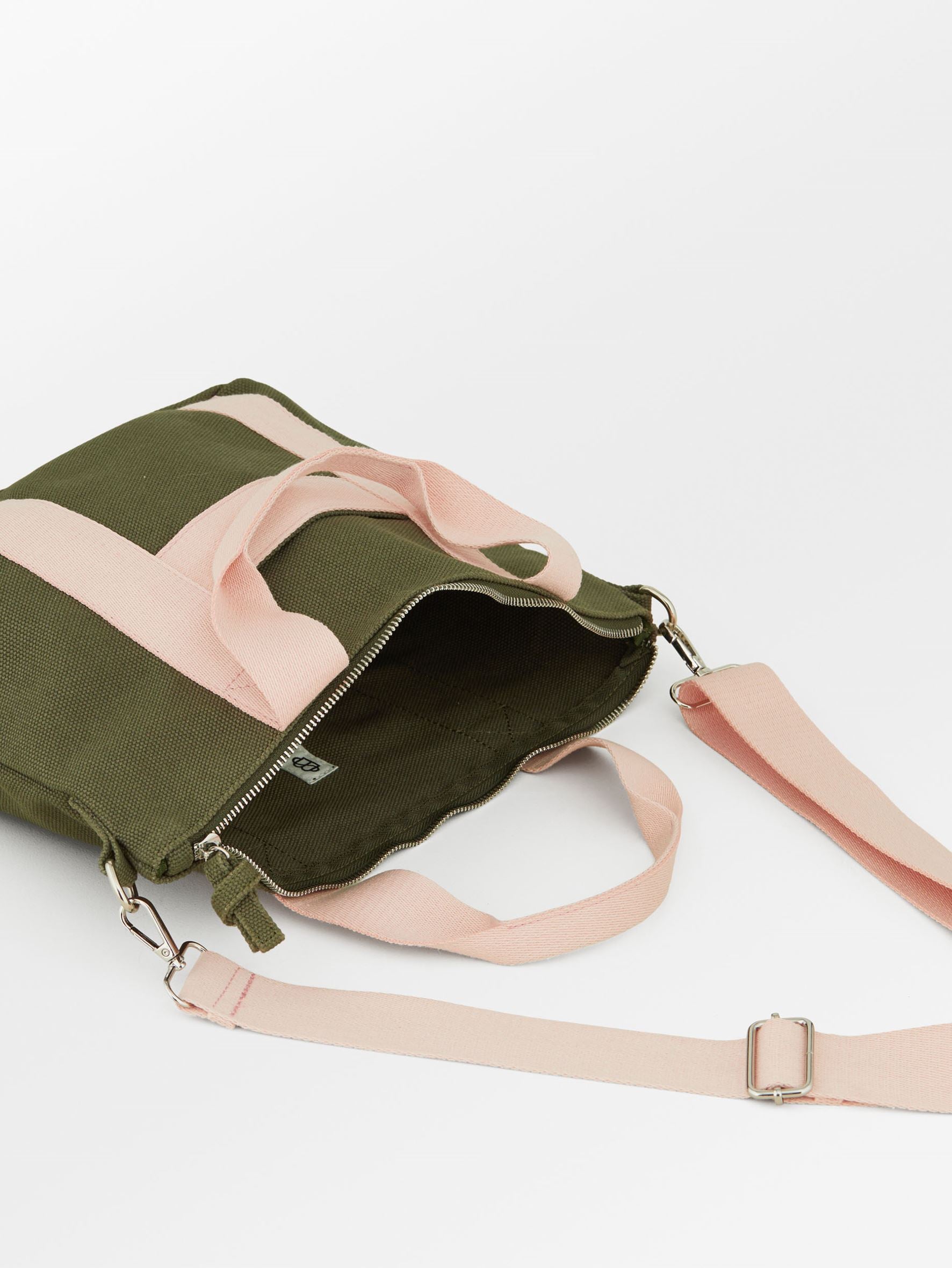 Canvas Berta Small Crossbody Taske - Grøn OneSize Becksöndergaard.dk