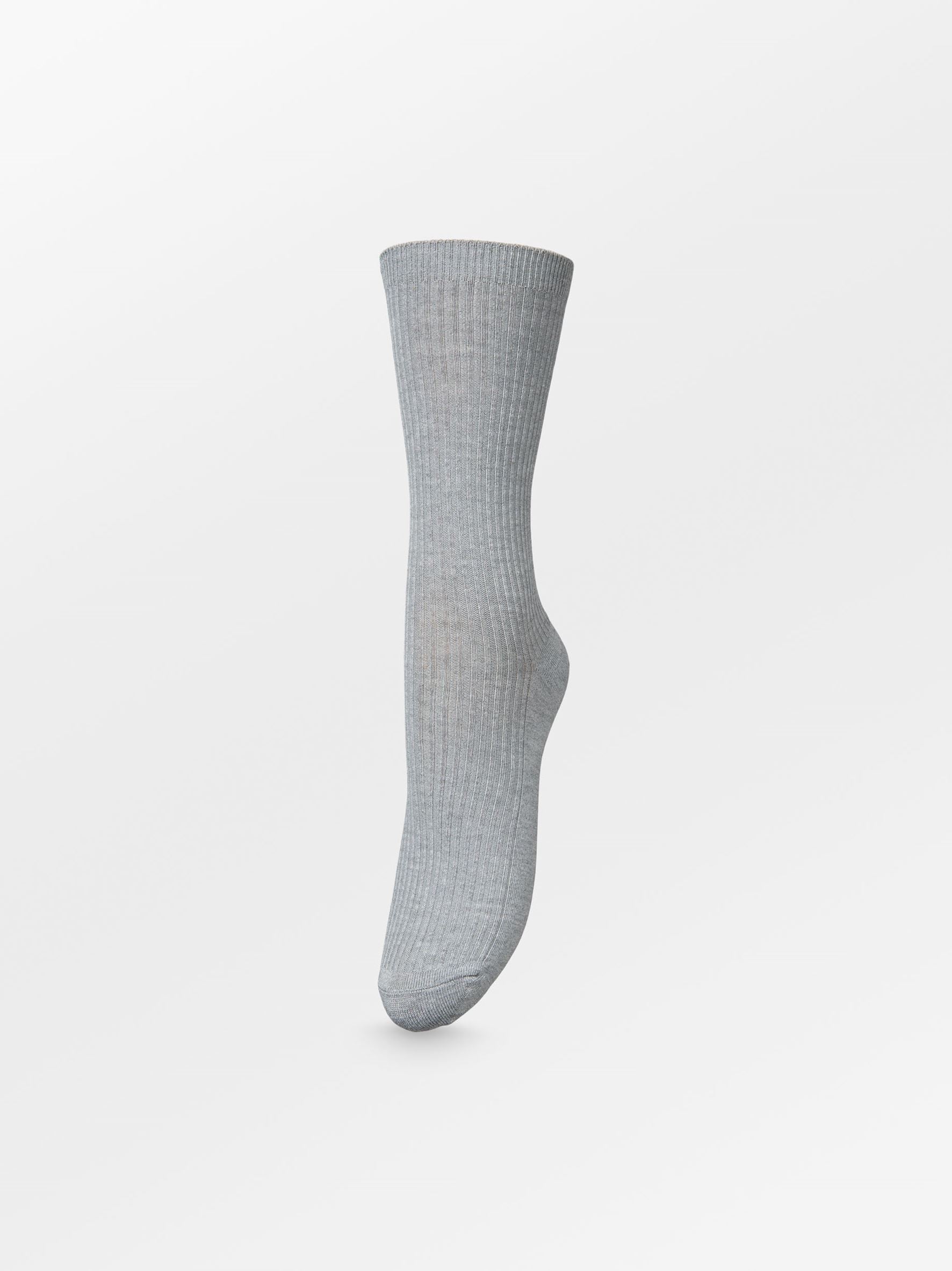 Becksöndergaard, Telma Solid Sock - Light Grey Melange, socks, archive, archive, sale, sale, socks, black week, black week