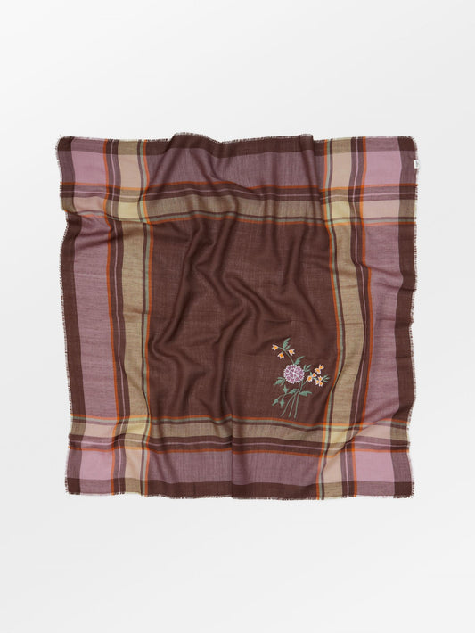Becksöndergaard, Martha Wica Scarf - Hot Fudge Brown, scarves, scarves