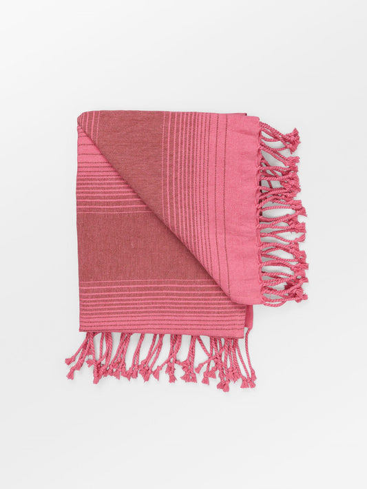 Becksöndergaard, Sunny Cotta Towel - Hot Pink, accessories, news, swimwear, summer collection, the beach edit