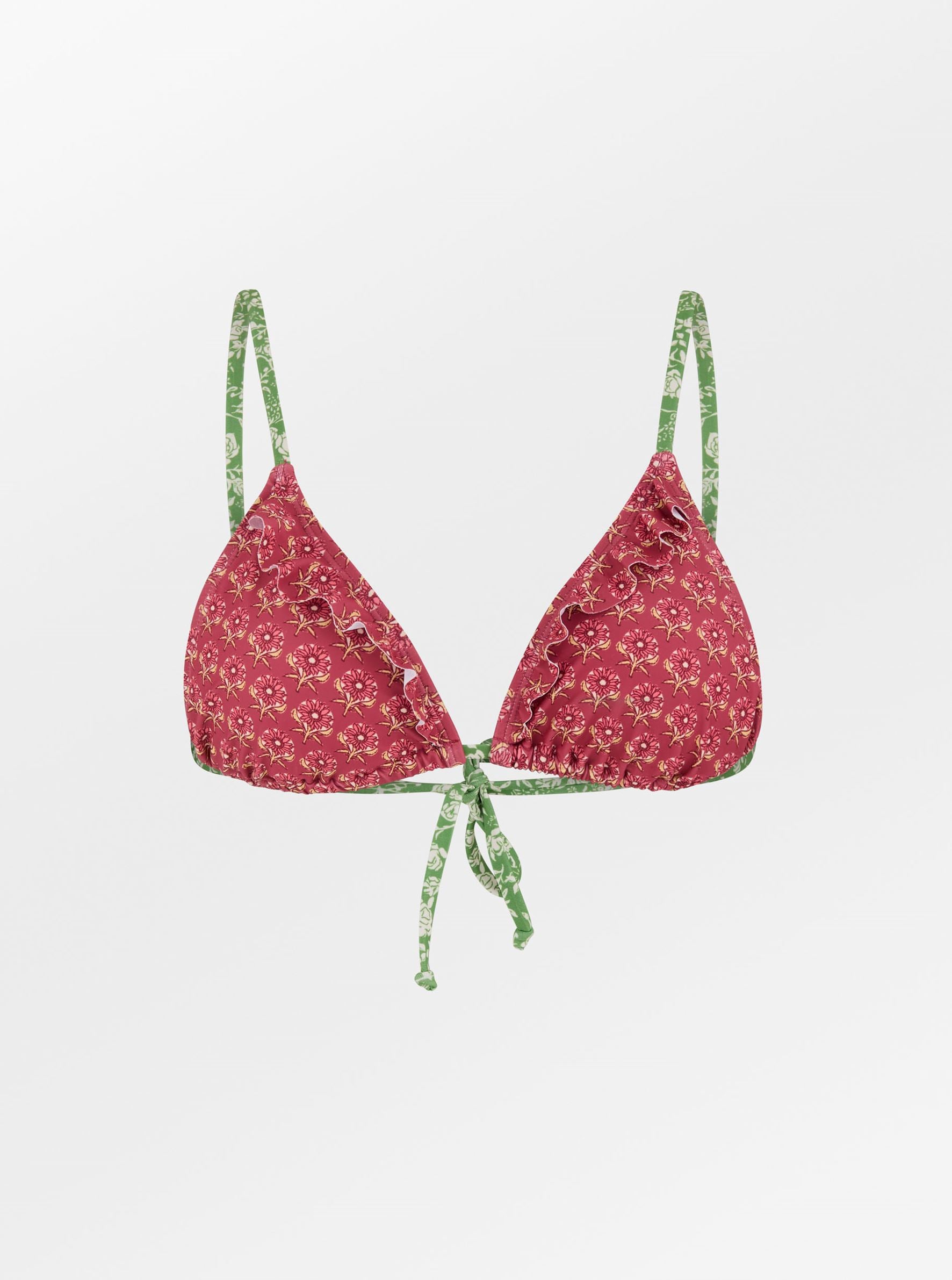 Bloflora Bella Frill Bikini Top Clothing Becksöndergaard.dk