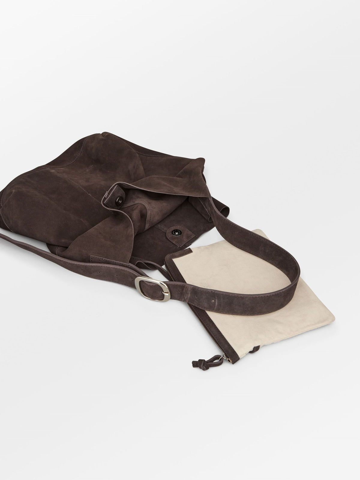 Suede Mae Buckle Bag OneSize Becksöndergaard.dk