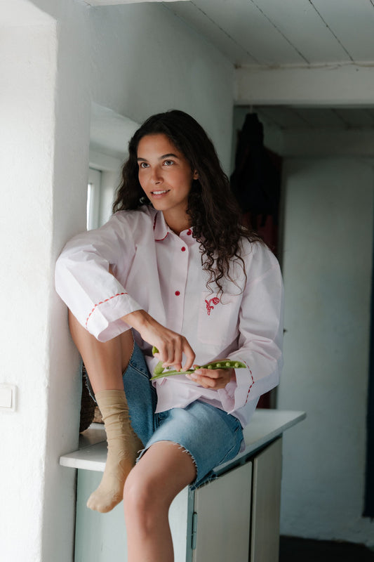 Scallop Pyjamas Shirt Clothing Becksöndergaard.dk