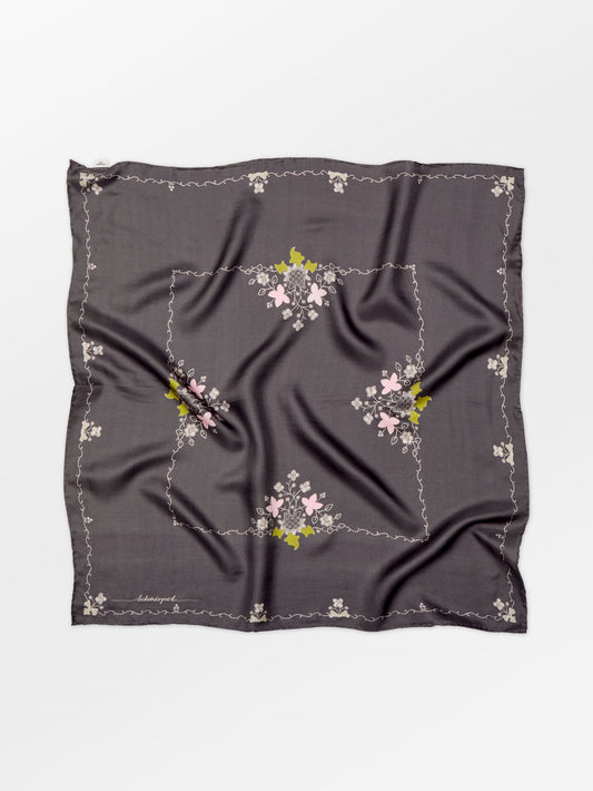 Becksöndergaard, Brodaria Sia Scarf - Forged Iron Gray, scarves, scarves, scarves, scarves, black week, black week