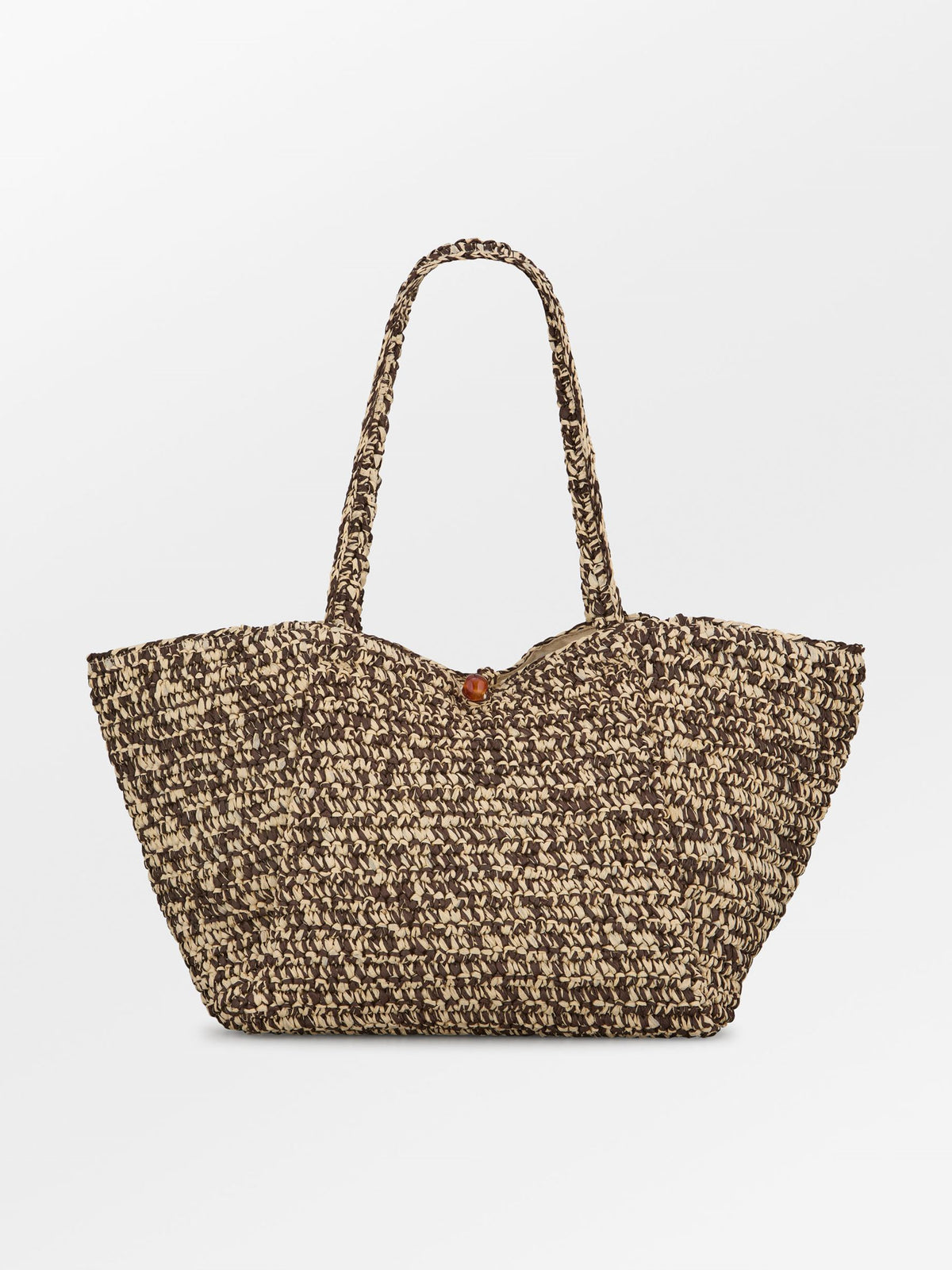 Becksöndergaard, Paper Straw Veda Bag - Nature/Brown, onesize
