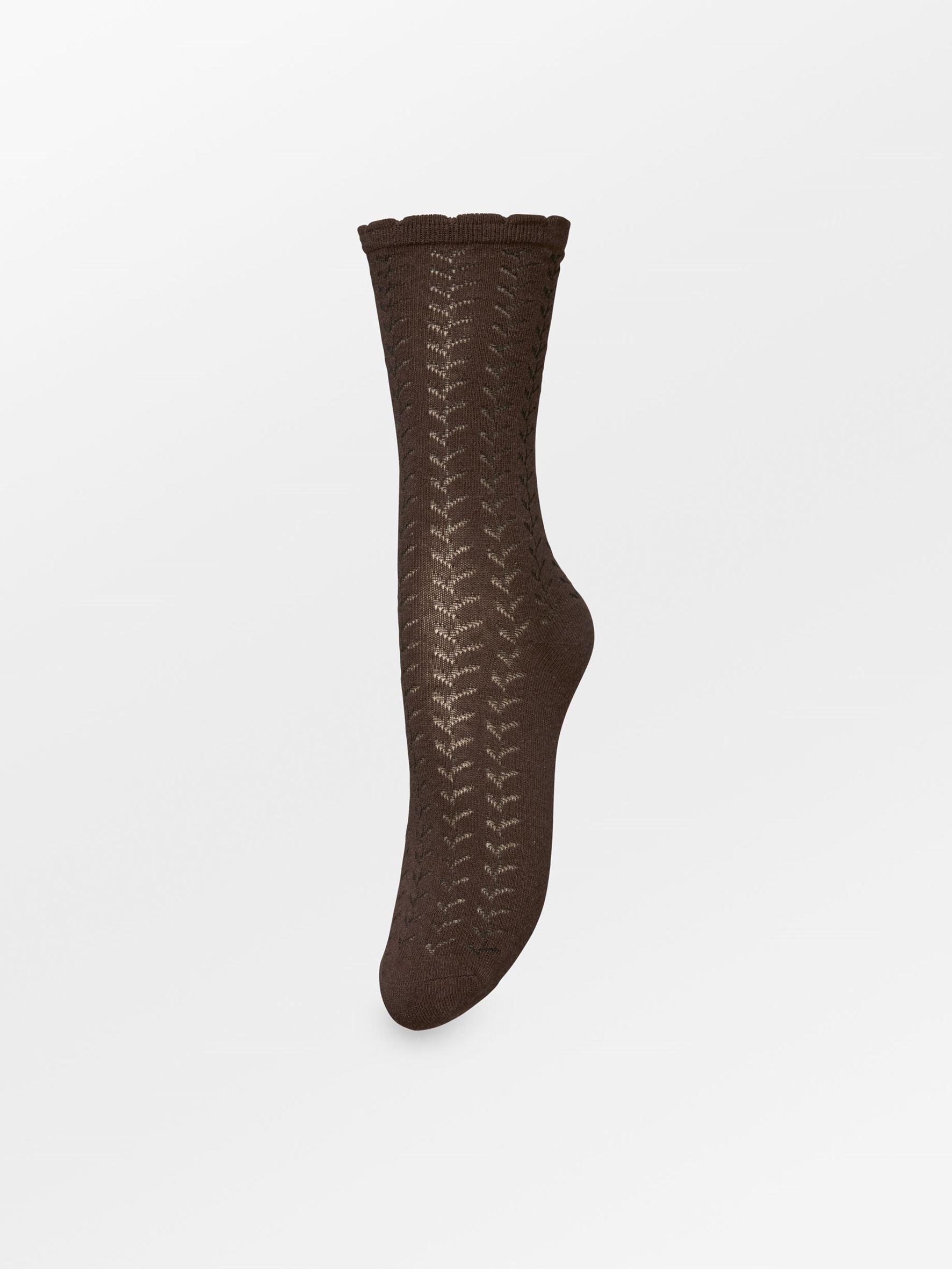 Becksöndergaard, Leofa Cotta Sock - Hot Fudge Brown, socks, sale, sale, socks, noos, black week, black week, noos, socks