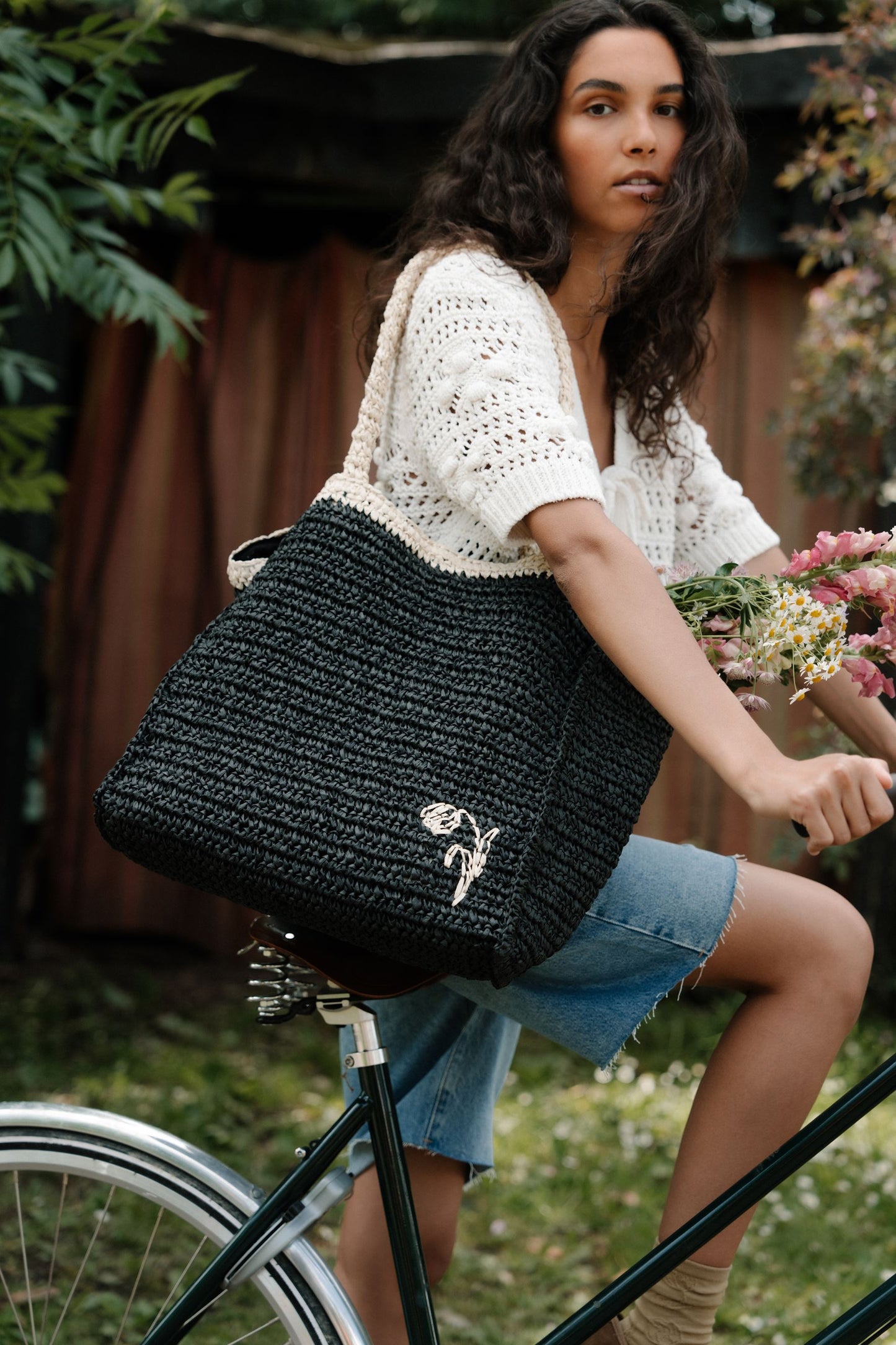 Paper Straw Tota Bag OneSize Becksöndergaard.dk