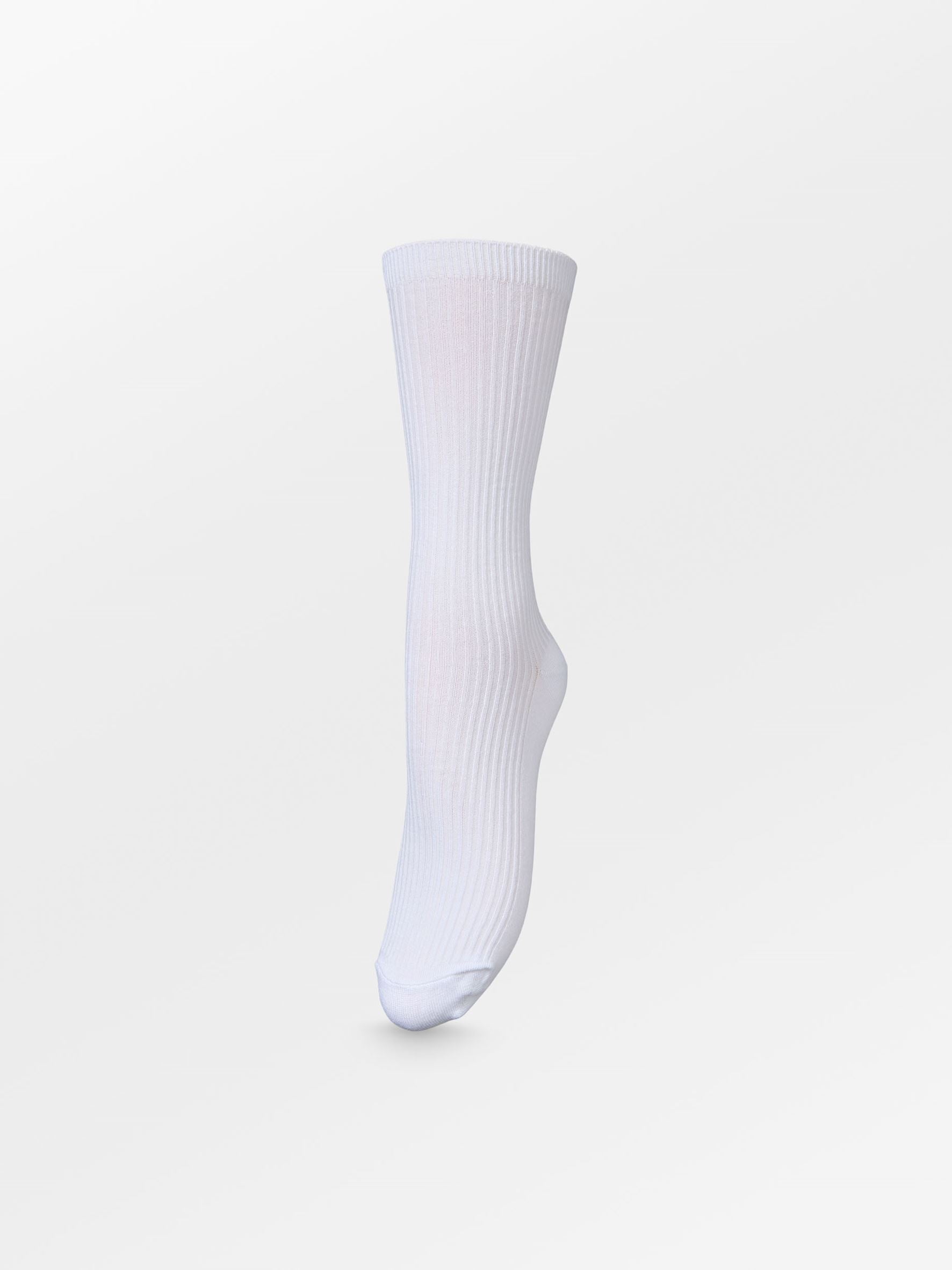 Telma Solid Strømpe - Hvid Socks Becksöndergaard.dk