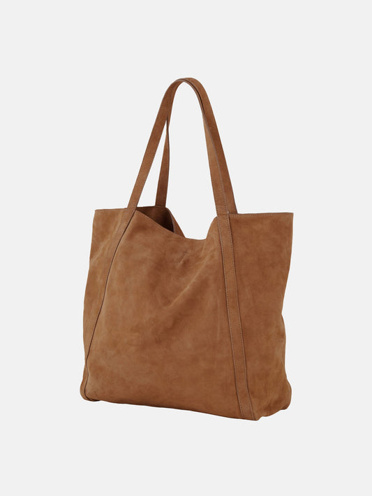 Suede Eden Shopper - Brun OneSize Becksöndergaard.dk   