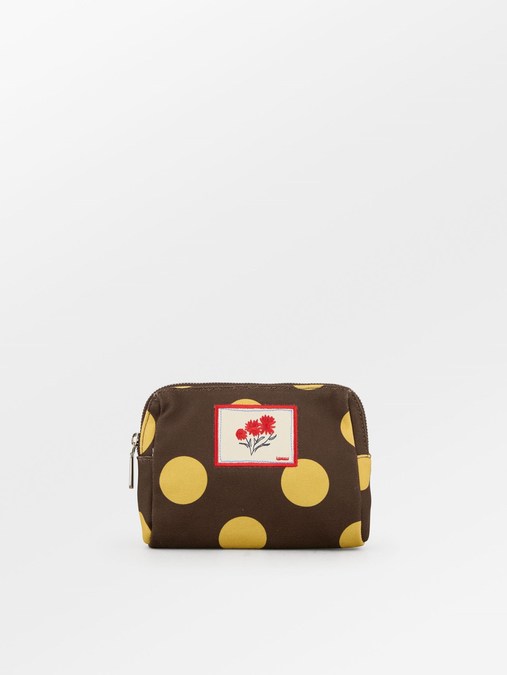 Becksöndergaard, Maxi Polka Canvas Pouch Bag - Hot Fudge Brown, homewear