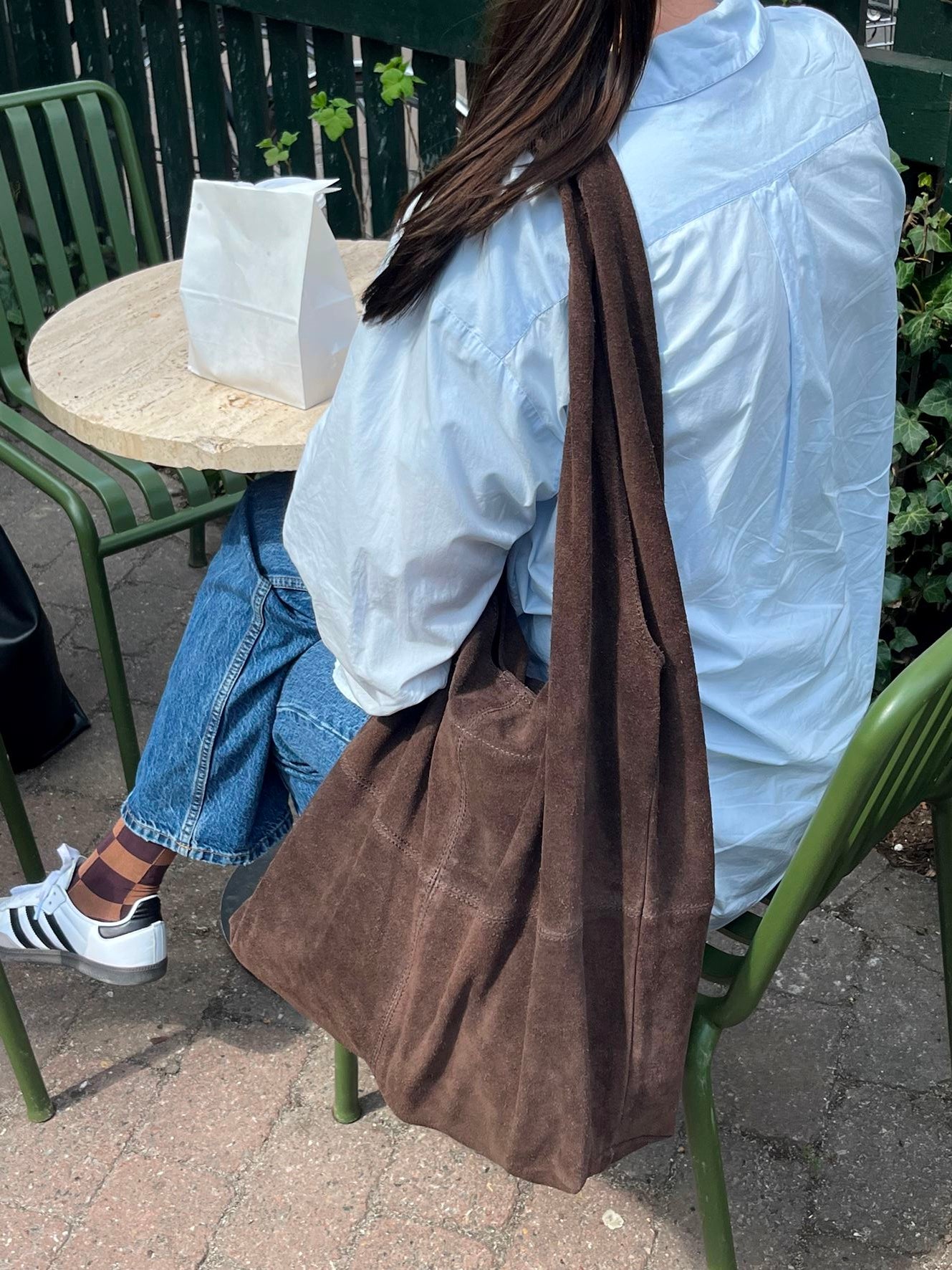 Suede Dalliea Shopper - Mørkebrun OneSize Becksöndergaard.dk