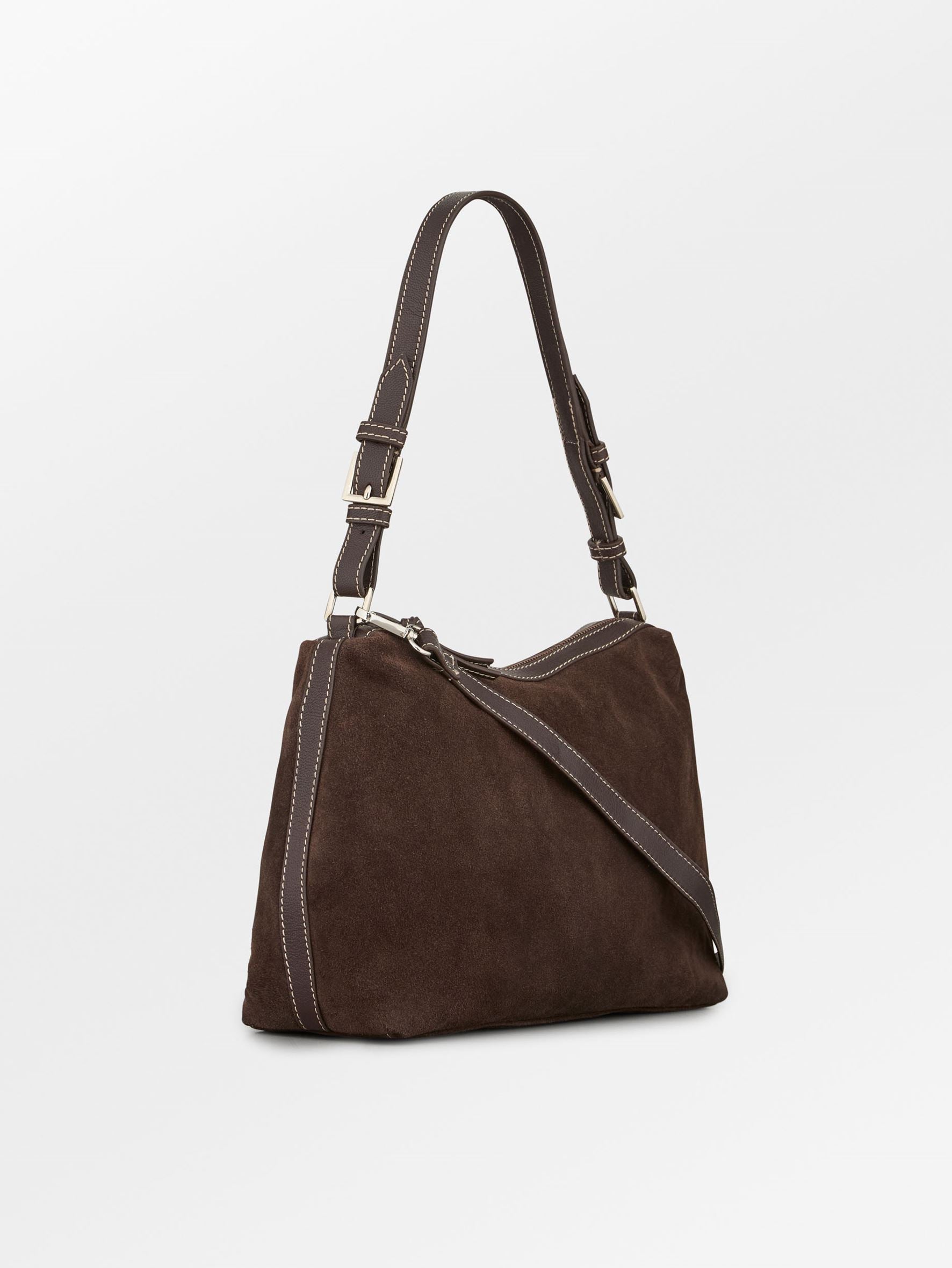 Becksöndergaard, Suede Ginni Medi Bag - Hot Fudge Brown, onesize