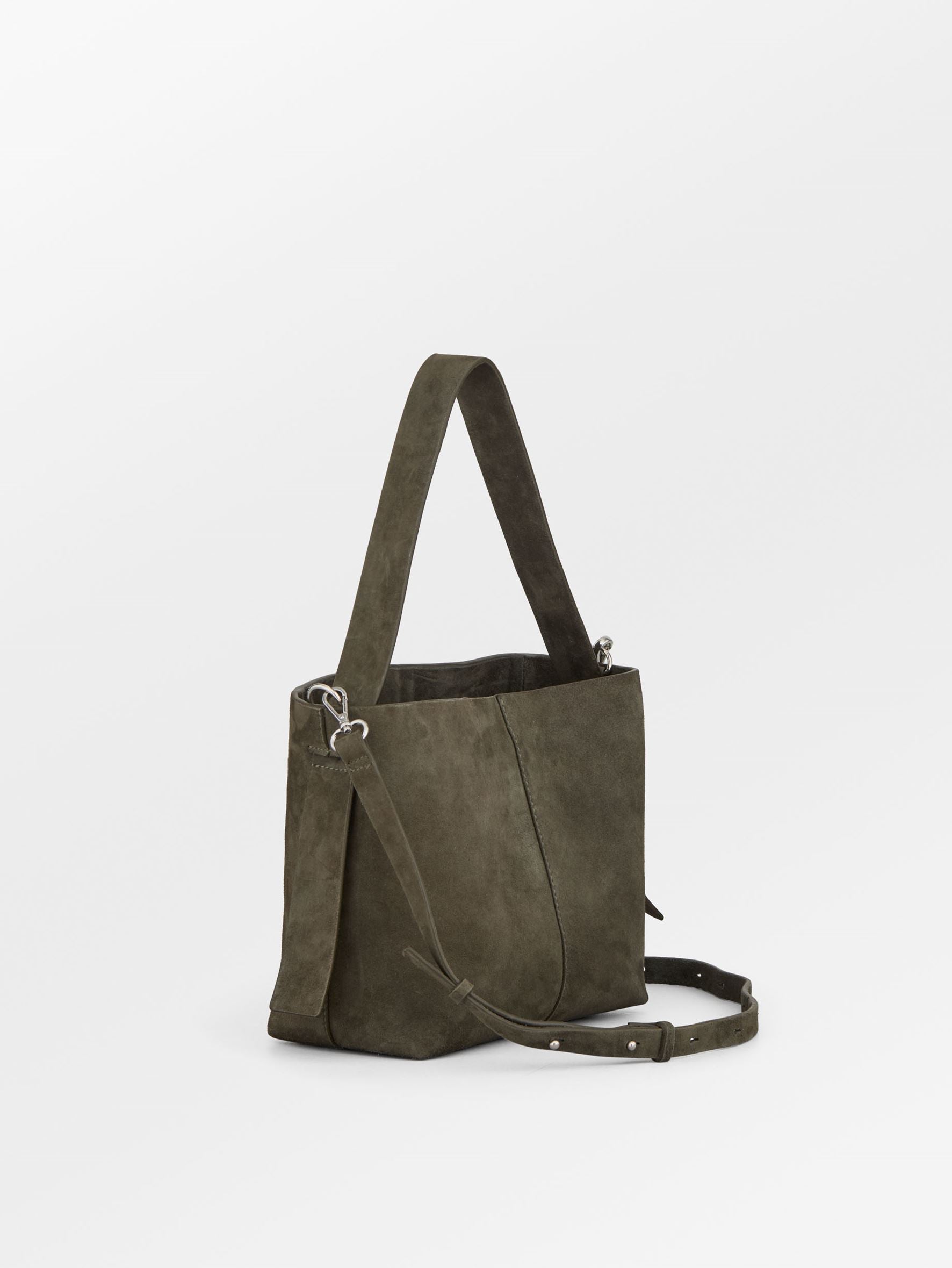 Suede Fraya Small Crossbody Taske - Grøn OneSize Becksöndergaard.dk