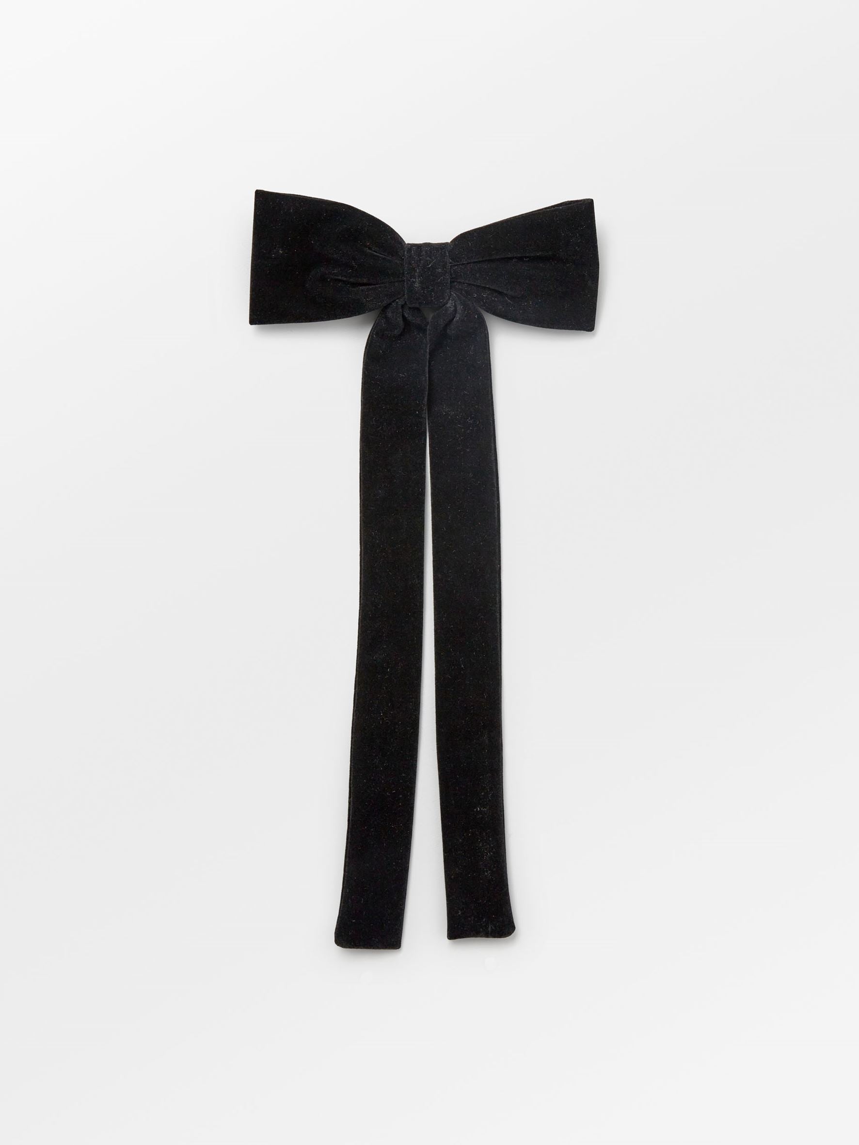 Velvet Bow Hair Clip OneSize Becksöndergaard.dk
