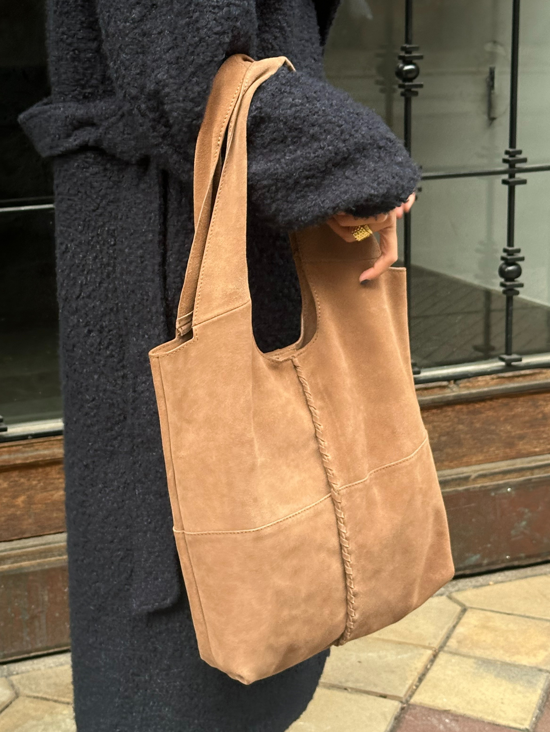 Becksöndergaard, Suede Demi Bag - Brown, bags, bags, bags