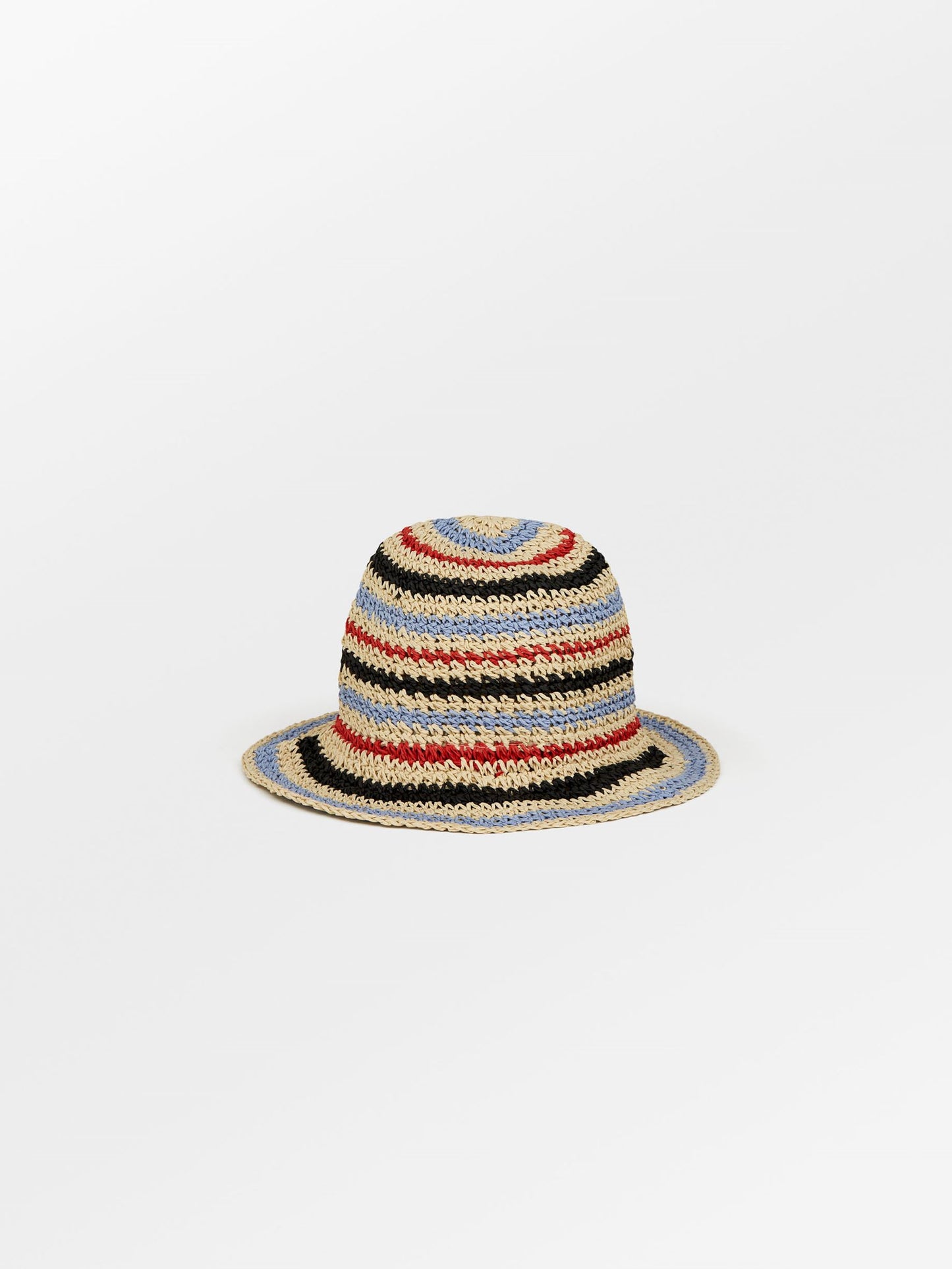 Striped Saverina Straw Hat Clothing Becksöndergaard.dk