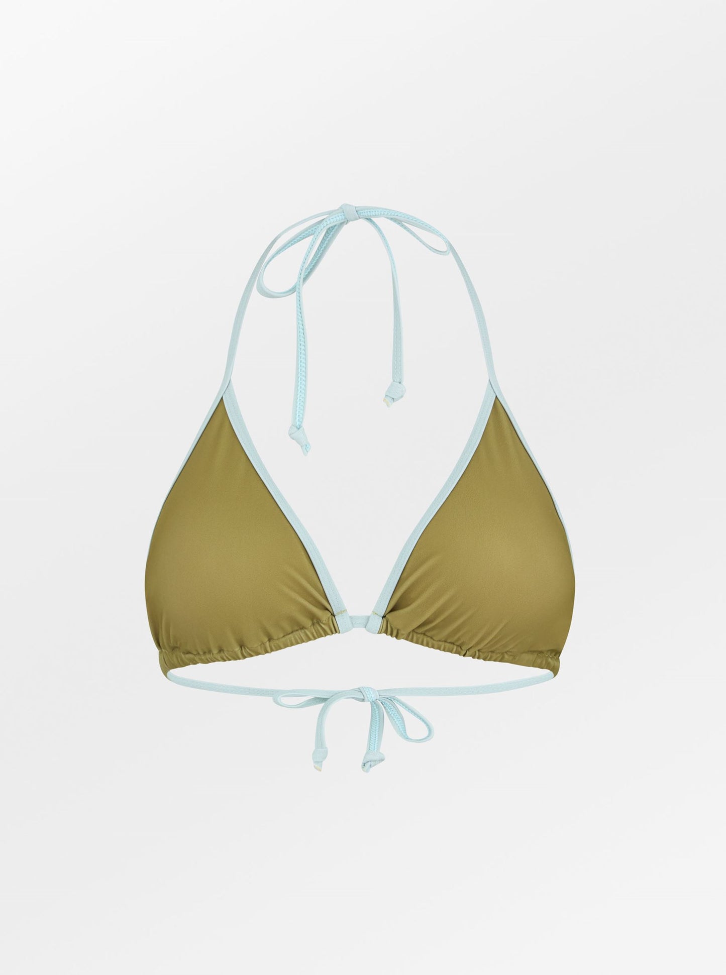 Becksöndergaard, Contrast Bel Bikini Top - Green Moss, swimwear, swimwear, noos, swimwear, black week, black week, noos