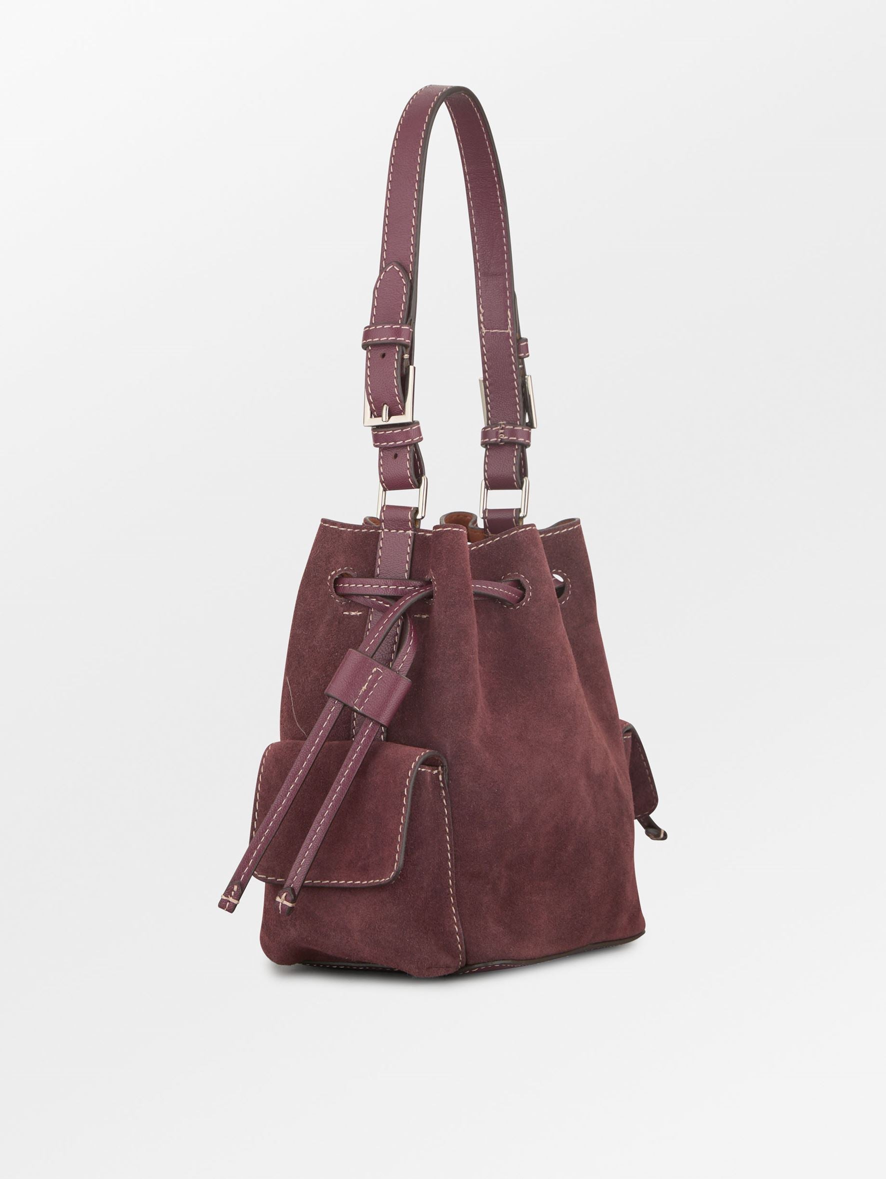 Suede Bucket Small Bag OneSize Becksöndergaard.dk