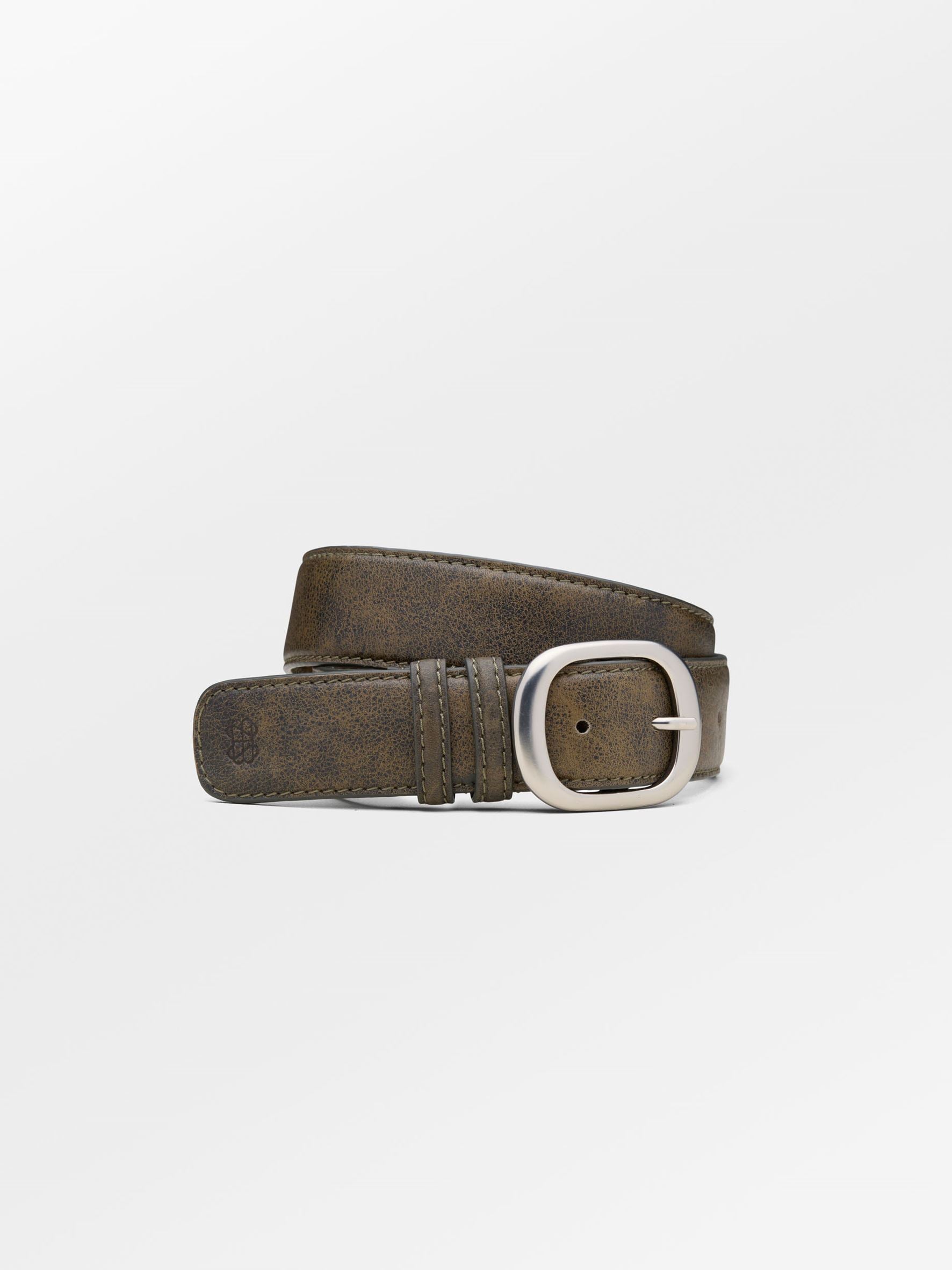 Crushed Wide Leather Belt Clothing Becksöndergaard.dk