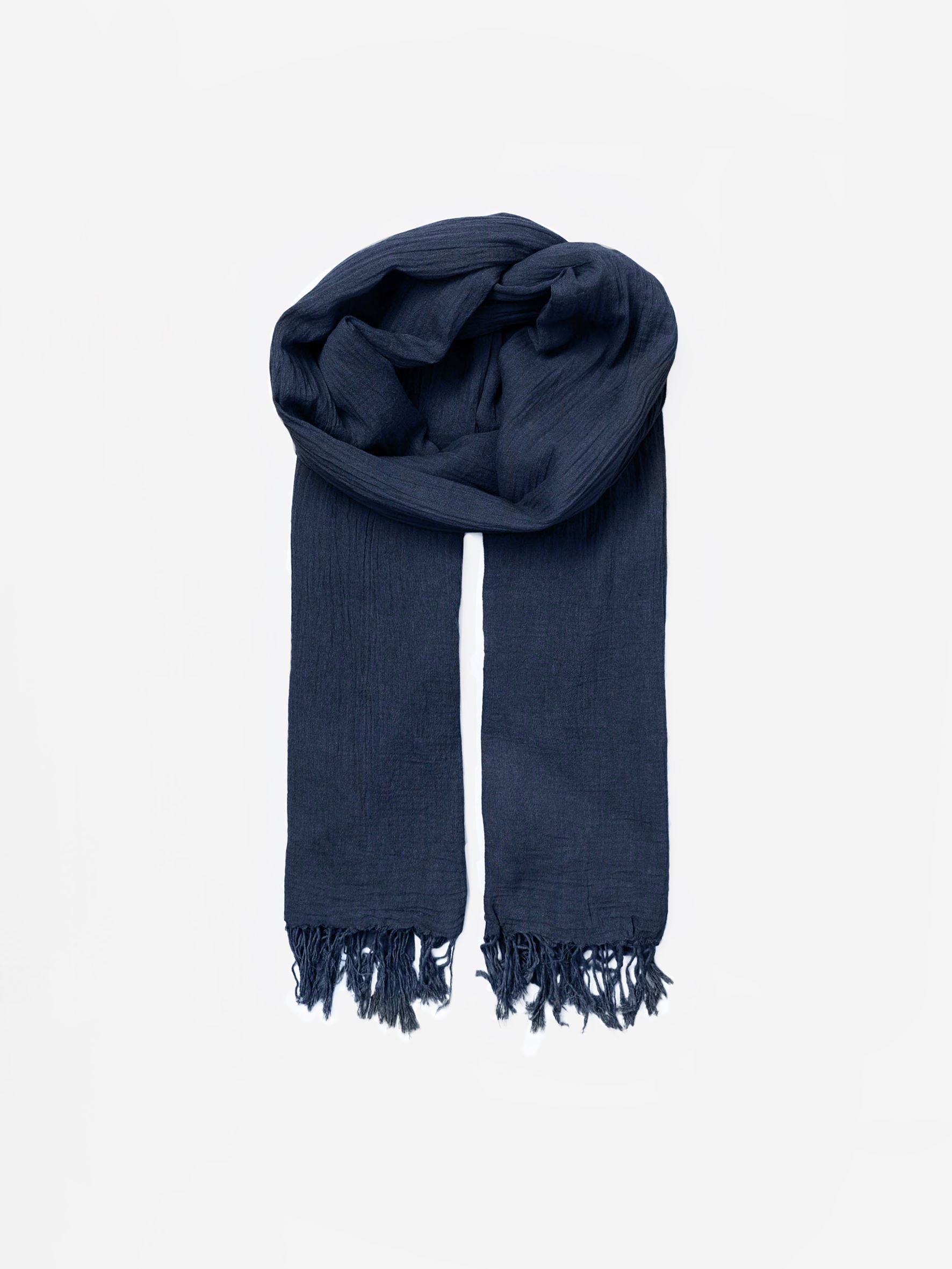 Becksöndergaard, Solid Ilona Scarf - Classic Navy, onesize