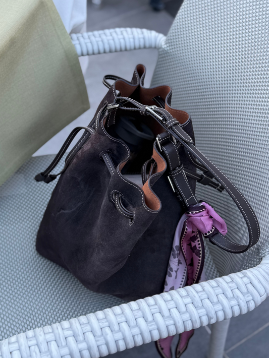 Suede Bucket Bag OneSize Becksöndergaard.dk