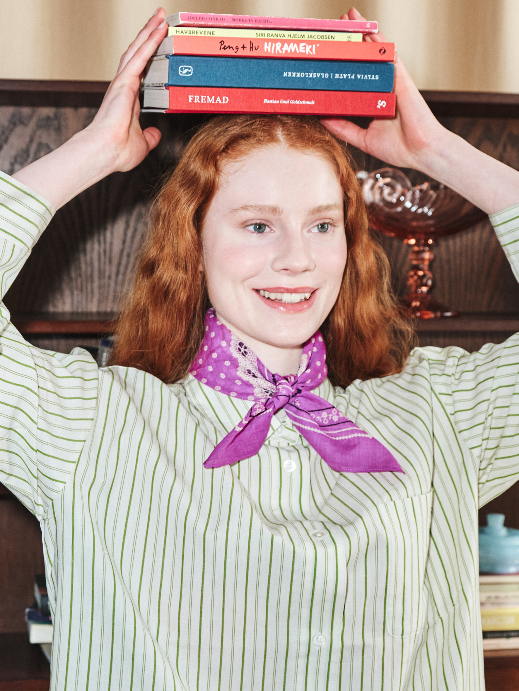 Becksöndergaard, Lacia Cotta Scarf - Meadow Mauve Pink, scarves, scarves, scarves, scarves, black week, black week