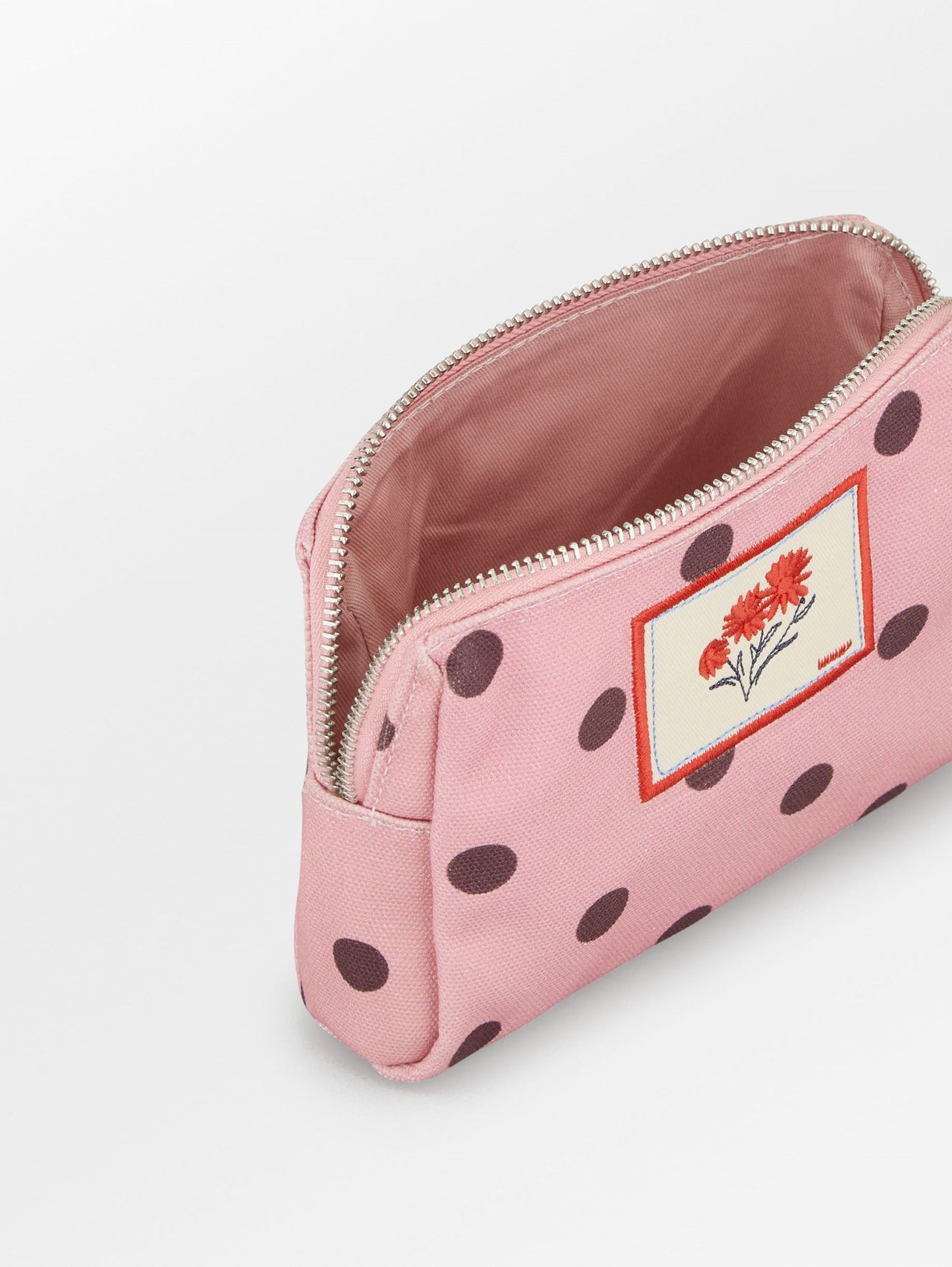 Becksöndergaard, Polka Canvas Pouch Bag - Pink Nectar , mid season sale, mid season sale, mid season sale, homewear