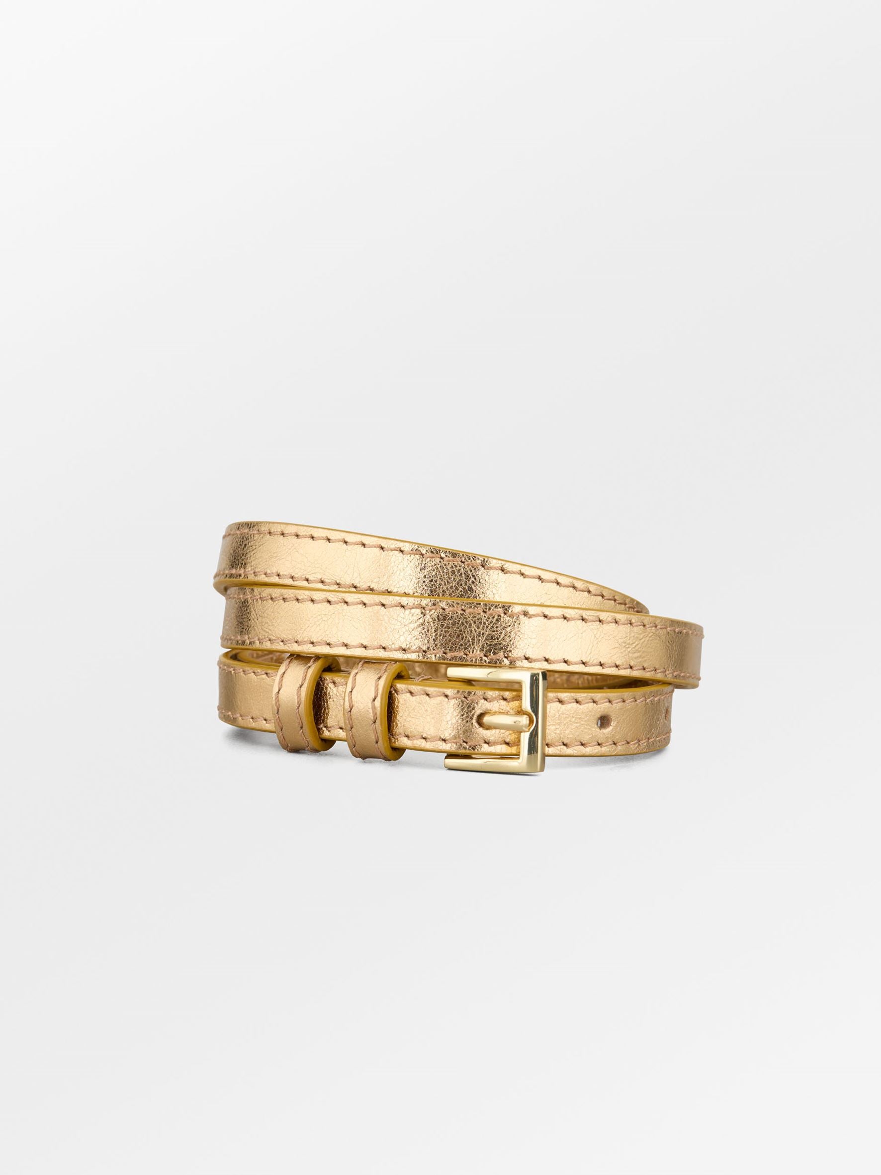 Becksöndergaard, Glaze Aria Leather Belt  - Gold, accessories, accessories, sale, sale, black week, black week