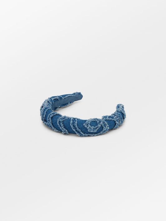 Becksöndergaard, Flowa Midi Hairbrace - Denim, accessories, accessories