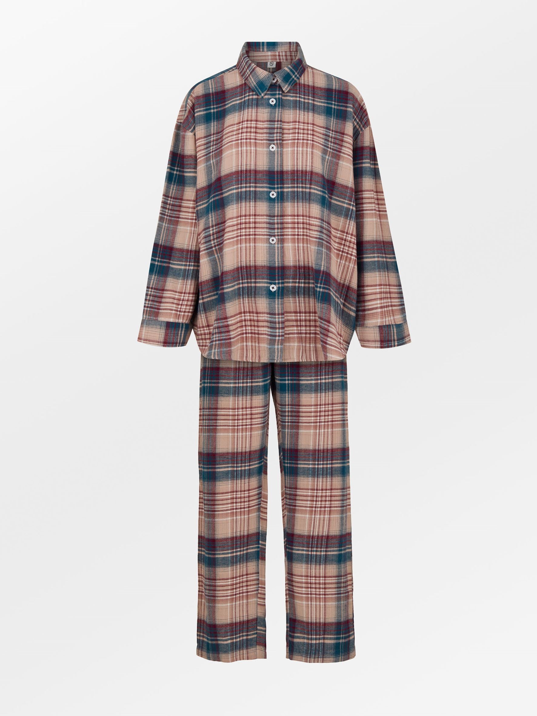 Flannel Pyjamas Set - Multi Color Clothing Becksöndergaard.dk