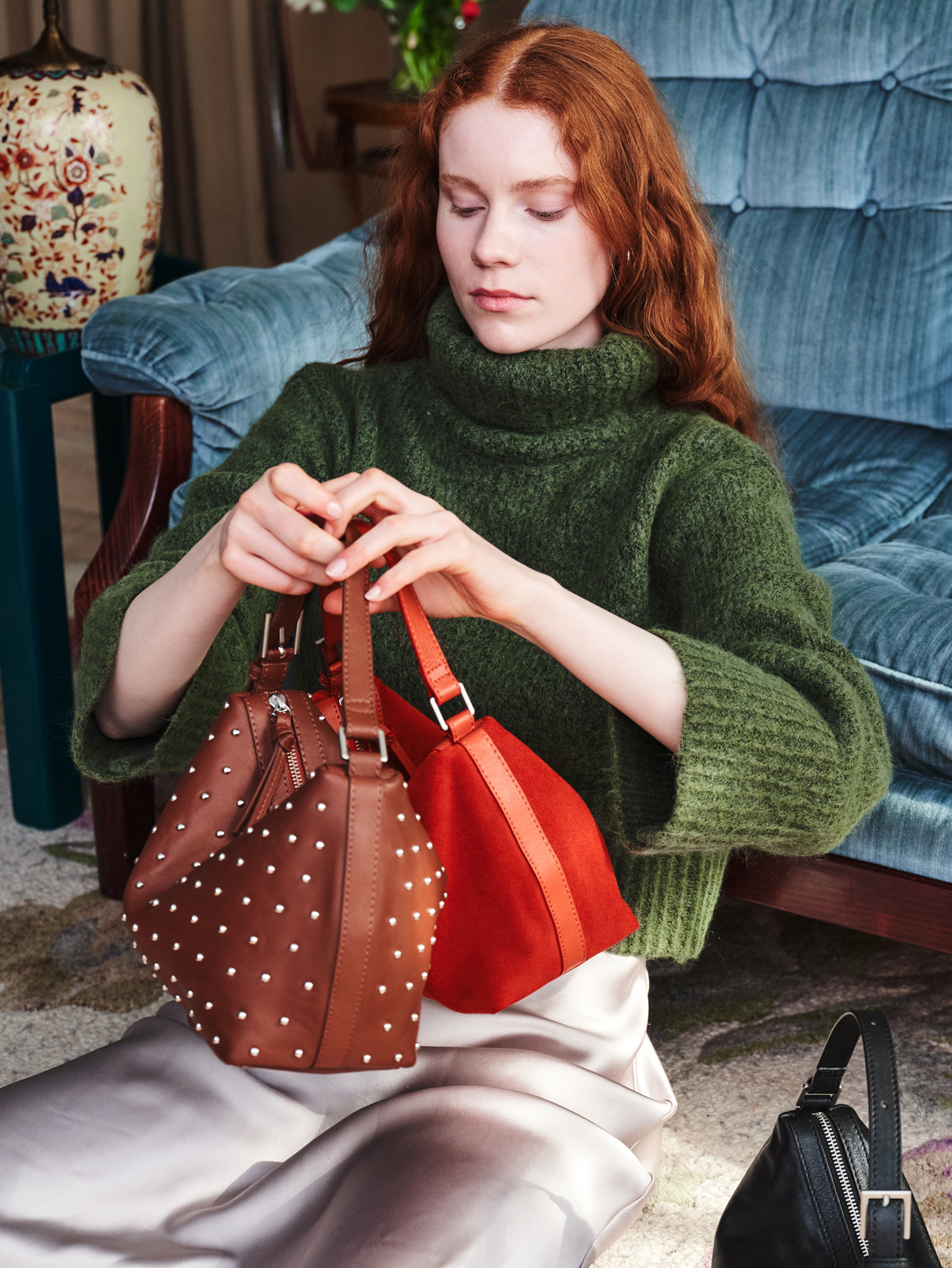 Becksöndergaard, Nappa Stud Ginni Small Bag - Brown Tortoise Shell, bags, bags, bags, bags, bags, bags, gifts, gifts, black week, black week