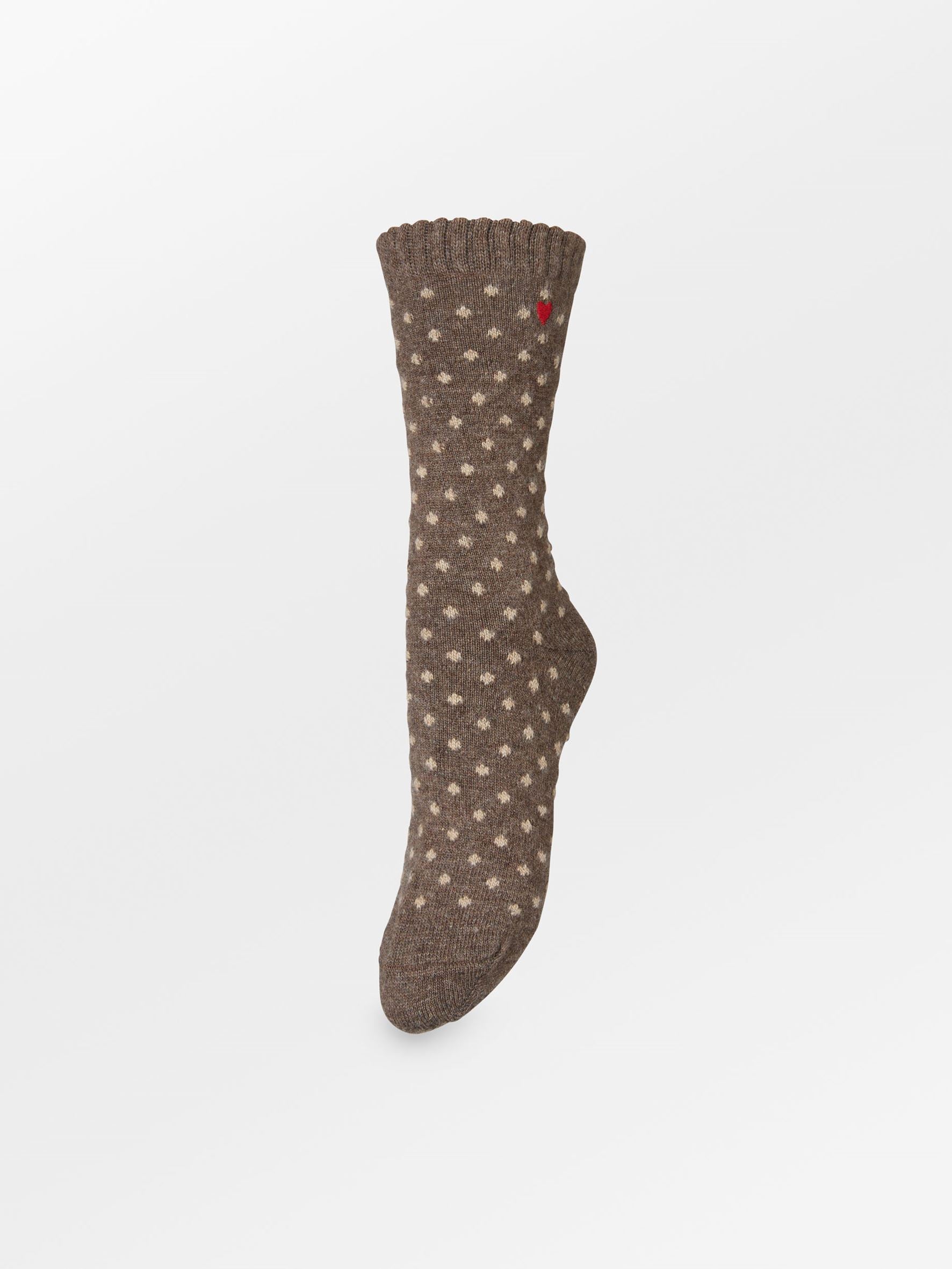 Dotted Wola Sock OneSize Becksöndergaard.dk
