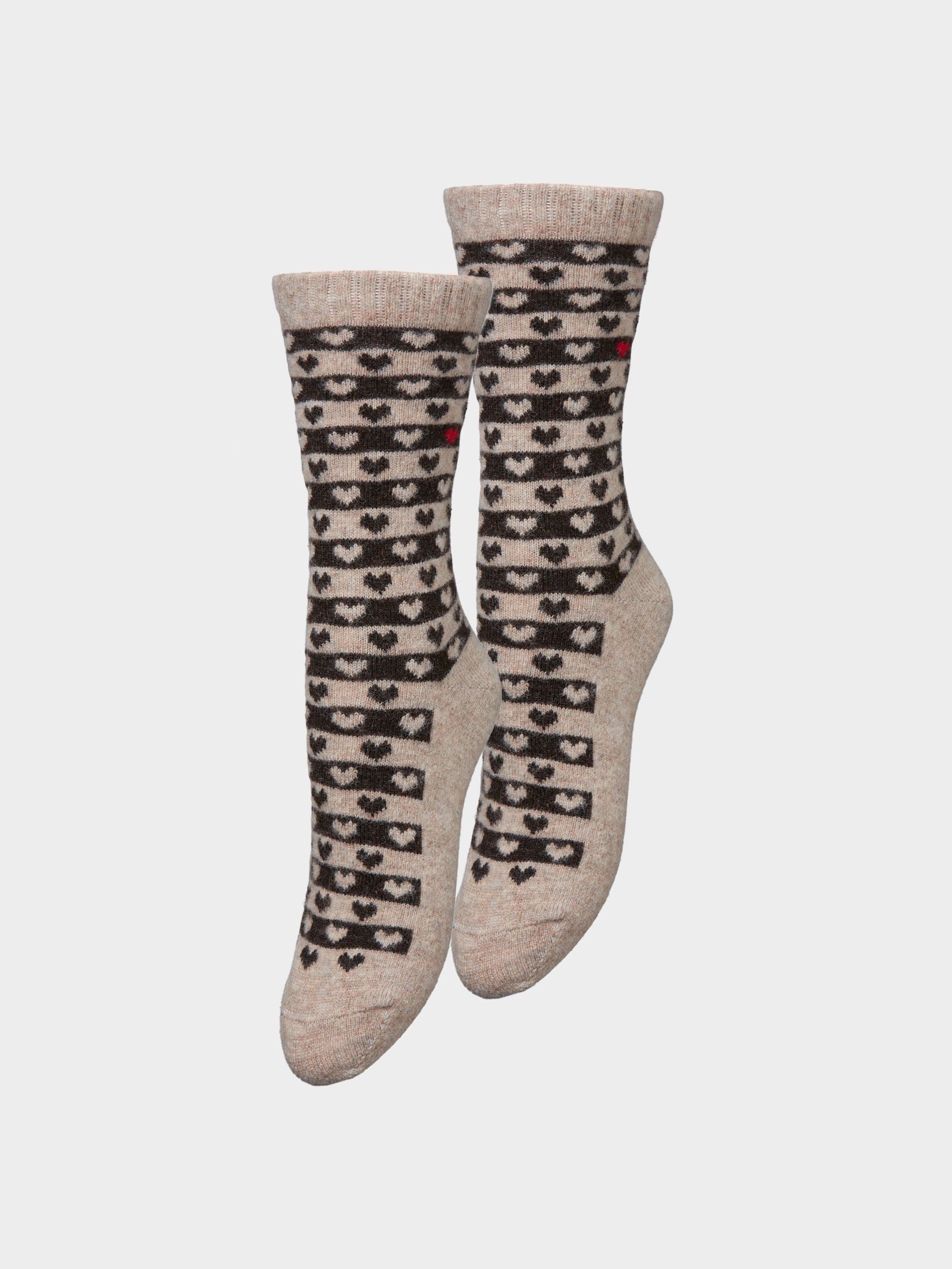 Heart Wola Sock 2 Pack OneSize Becksöndergaard.dk
