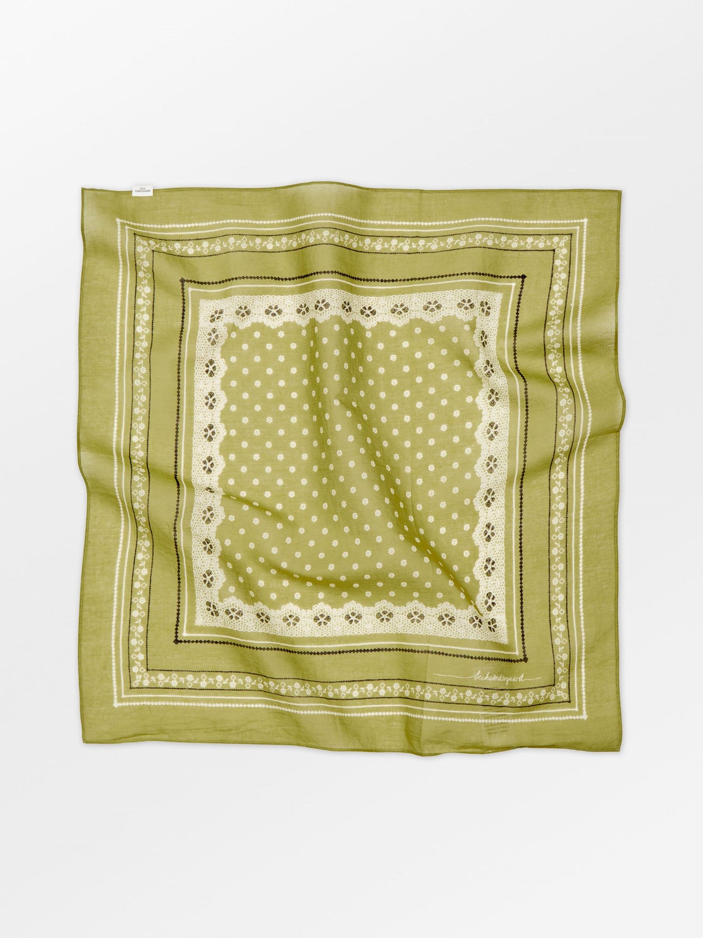 Becksöndergaard, Lacia Cotta Scarf - Golden Cypress Green, scarves, scarves, scarves, scarves, black week, black week