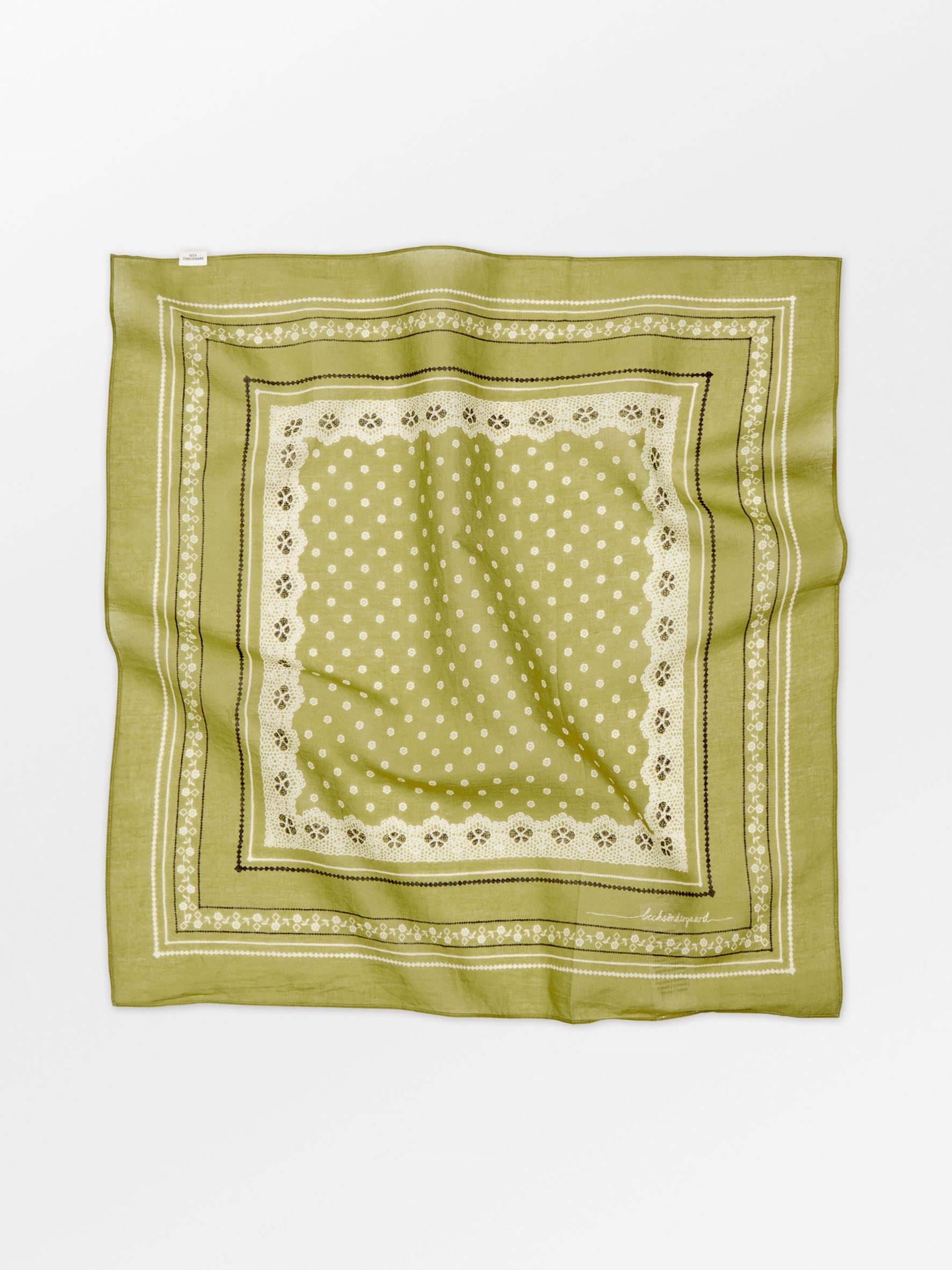 Becksöndergaard, Lacia Cotta Scarf - Golden Cypress Green, scarves, scarves, scarves, scarves, black week, black week