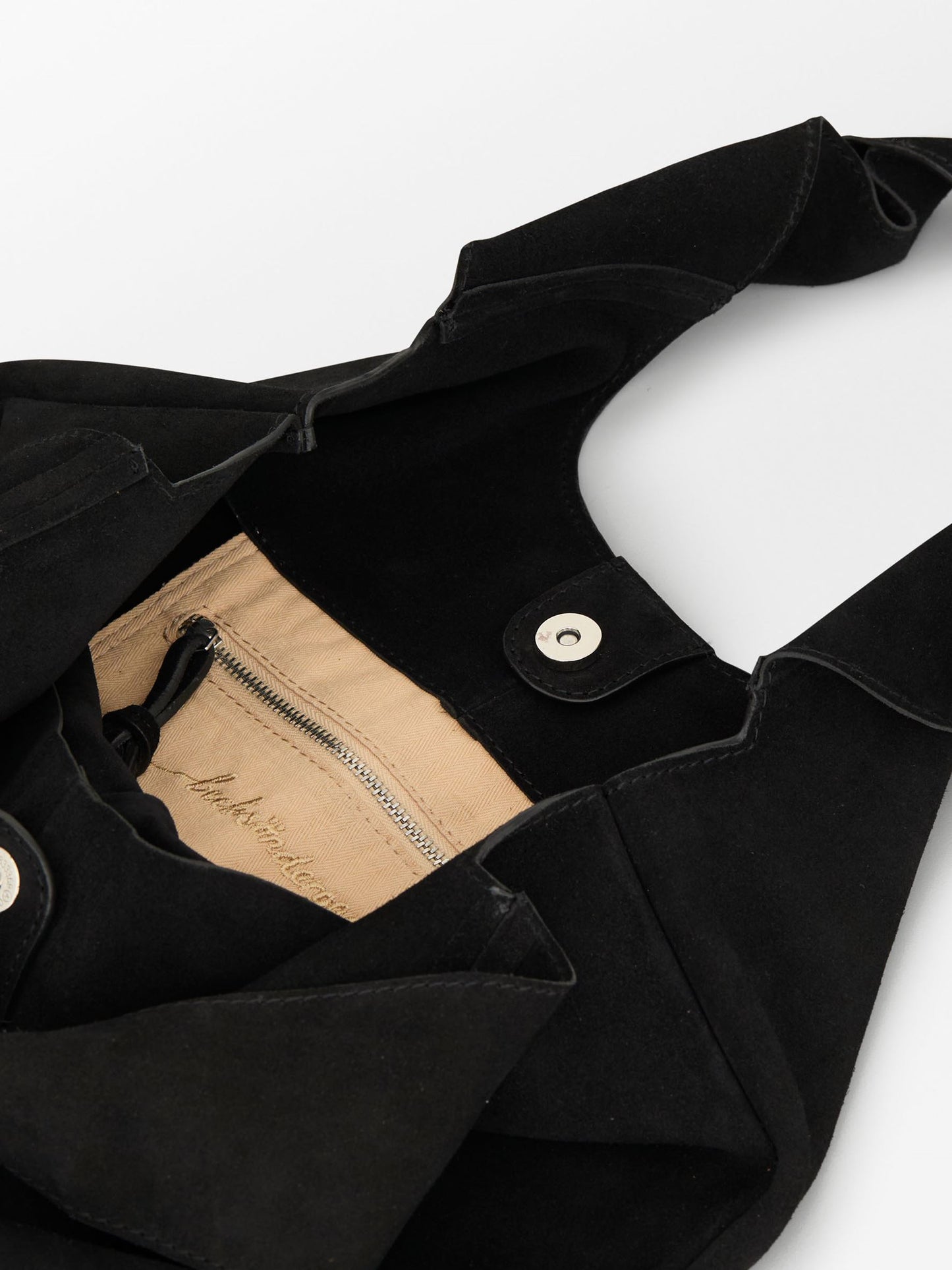 Becksöndergaard, Suede Demi Bag - Black, bags, bags, bags