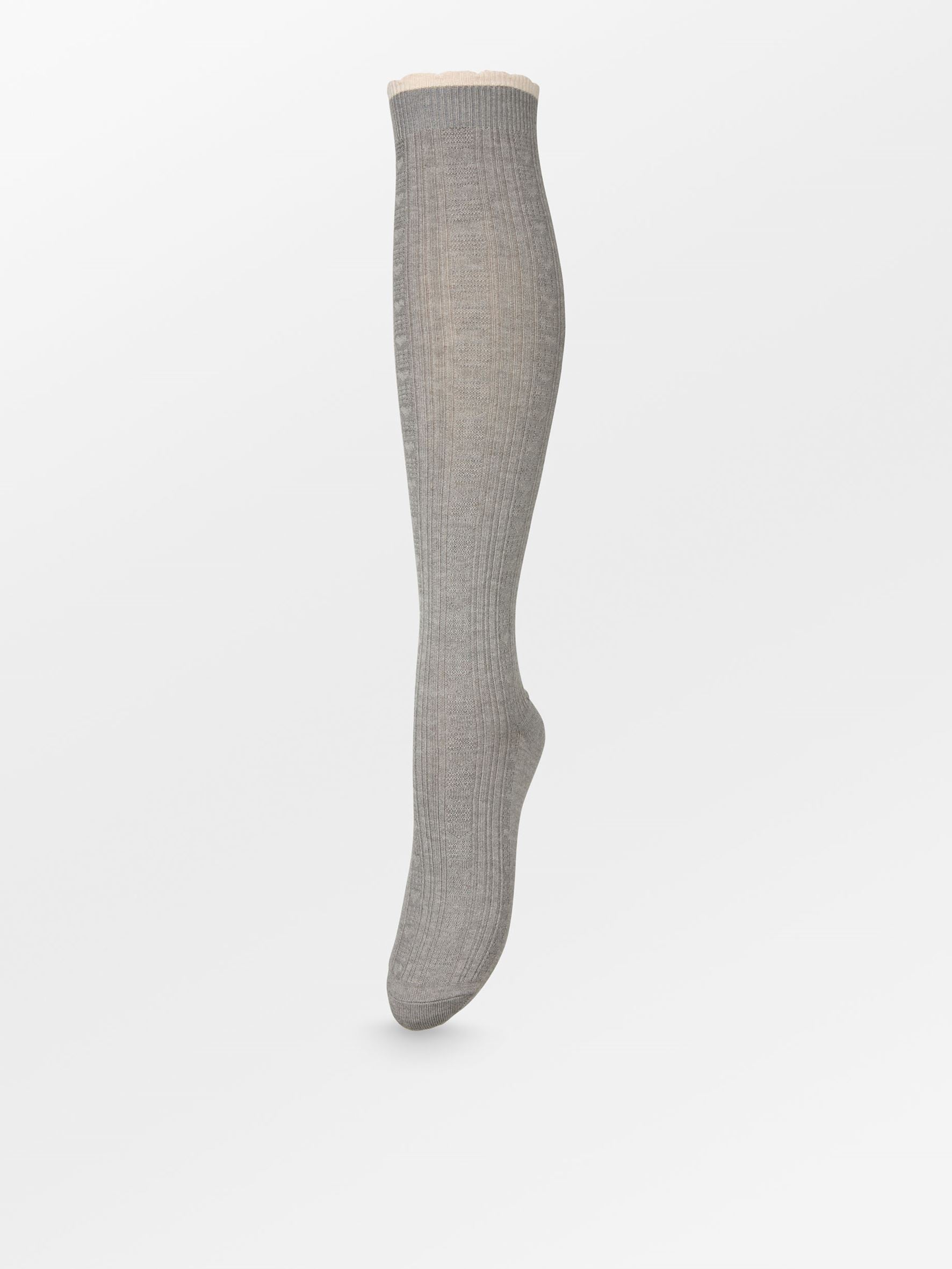 Scallop Knee Sock Socks Becksöndergaard.dk