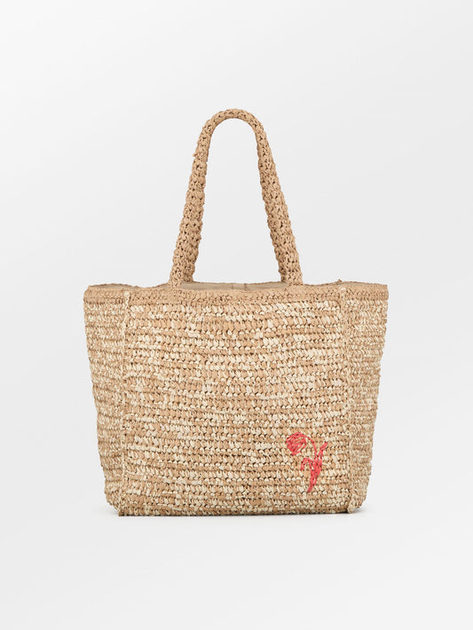 Paper Straw Tota Bag OneSize Becksöndergaard.dk