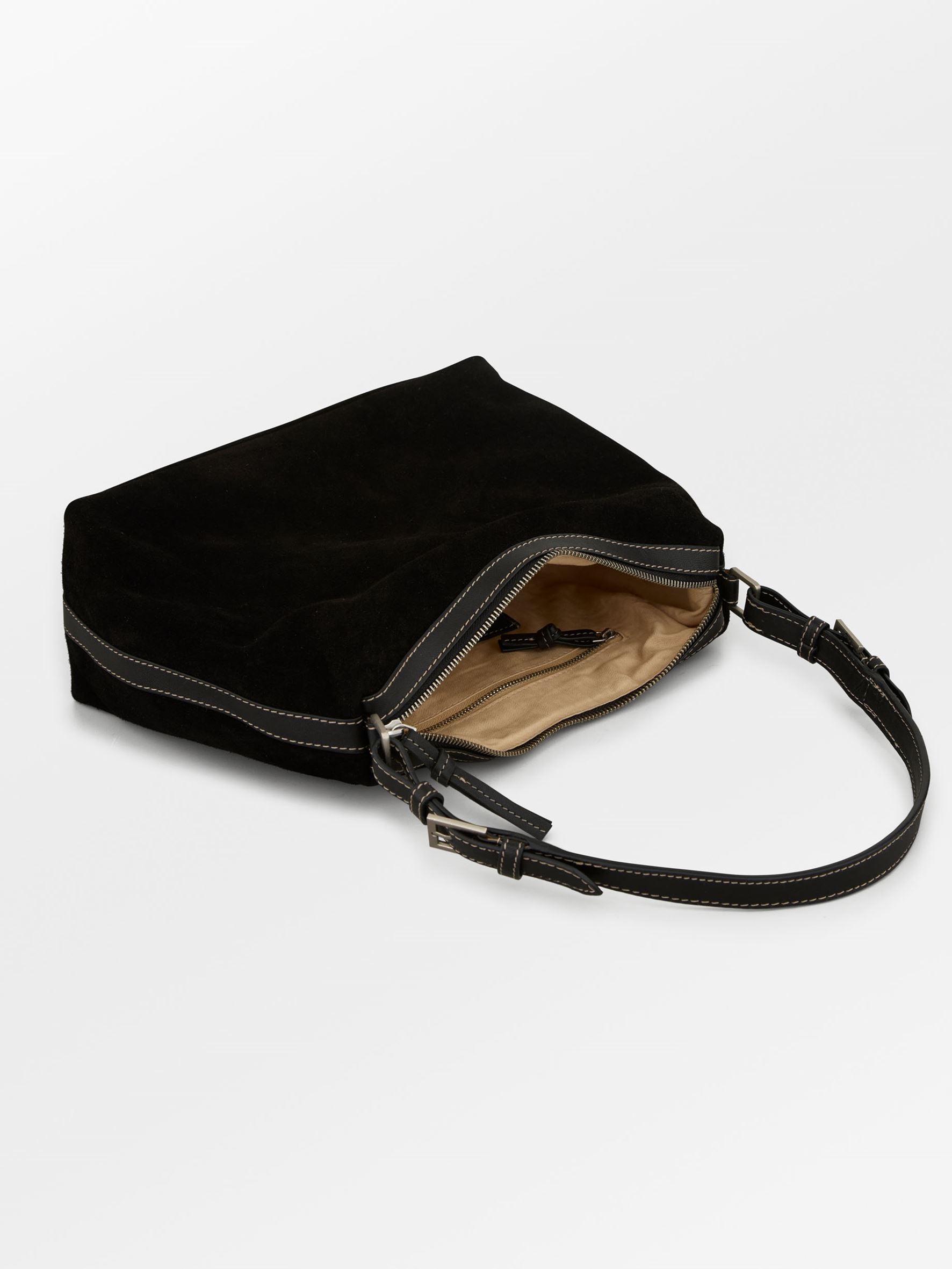 Becksöndergaard, Suede Ginni M Bag - Black, bags, bags, bags, bags